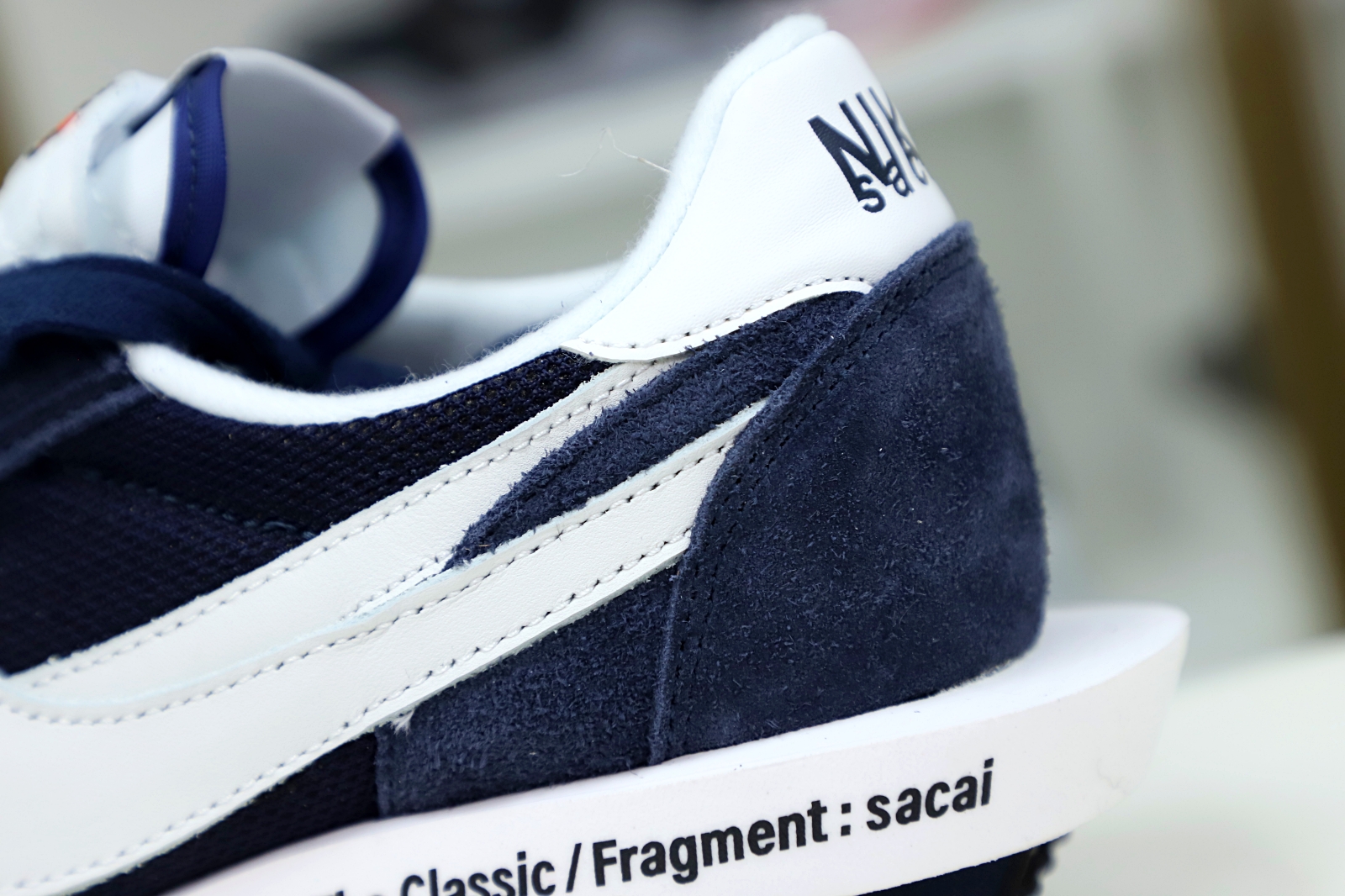 FRAGMENT DESIGN X SACAI X LDV WAFFLE 'BLACKENED BLUE' - finekick.vip