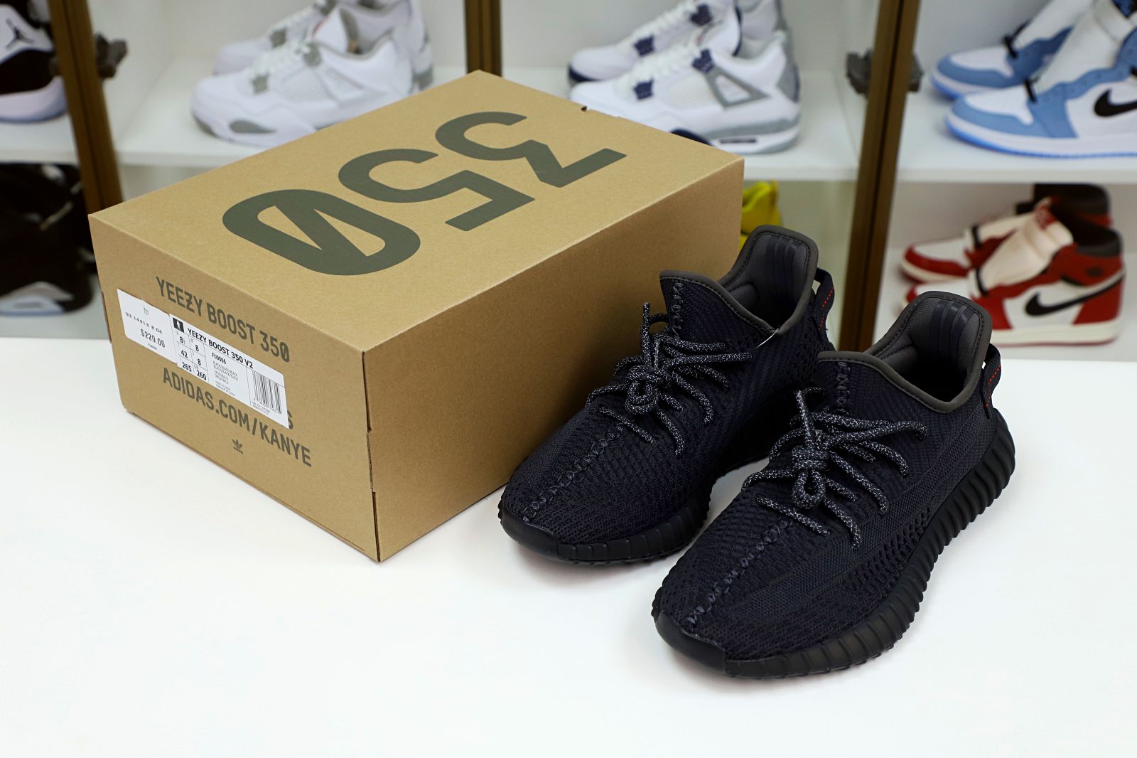 YEEZY BOOST 350 V2 'BLACK NON-REFLECTIVE' - finekick.vip