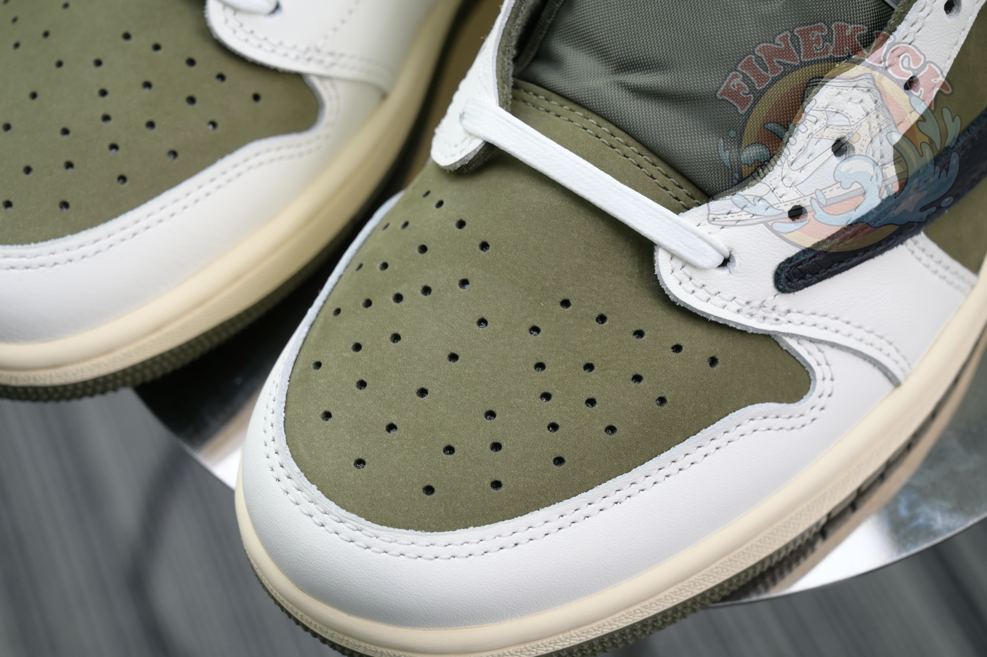 Travis Scott x Air Jordan 1 Low OG “Medium Olive” - finekick.vip