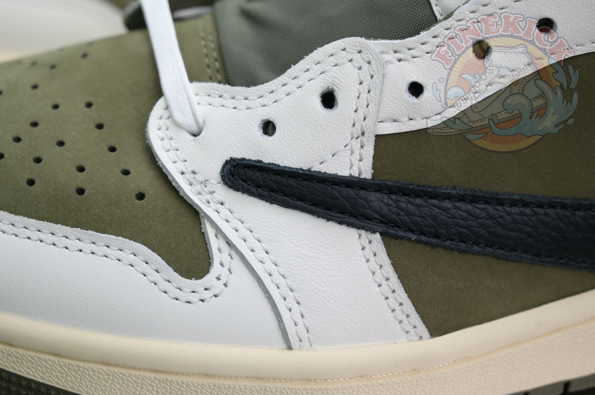 Travis Scott x Air Jordan 1 Low OG “Medium Olive” - finekick.vip