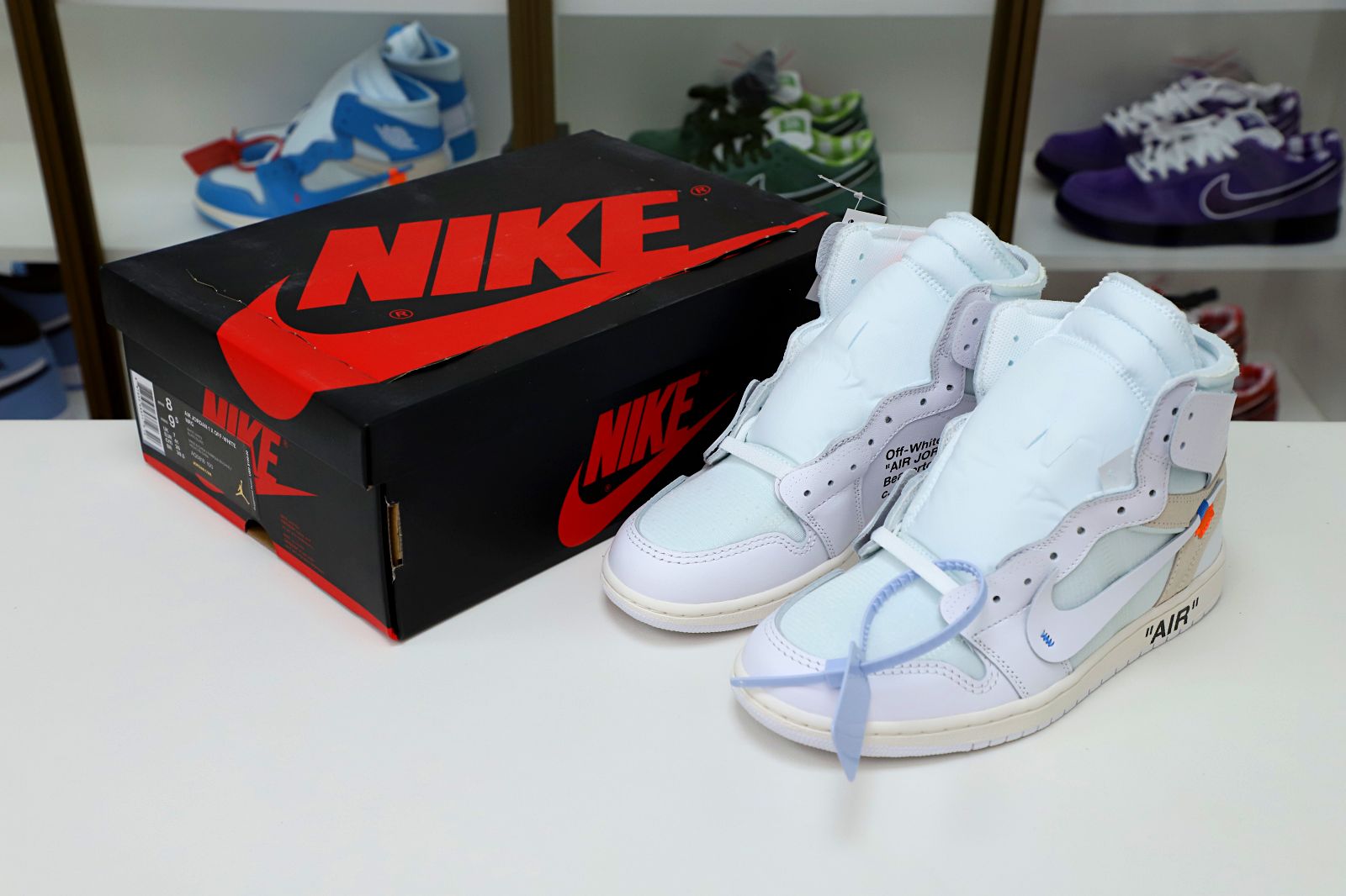 OFF-WHITE X AIR JORDAN 1 RETRO HIGH OG 'WHITE' 2018 - finekick.vip