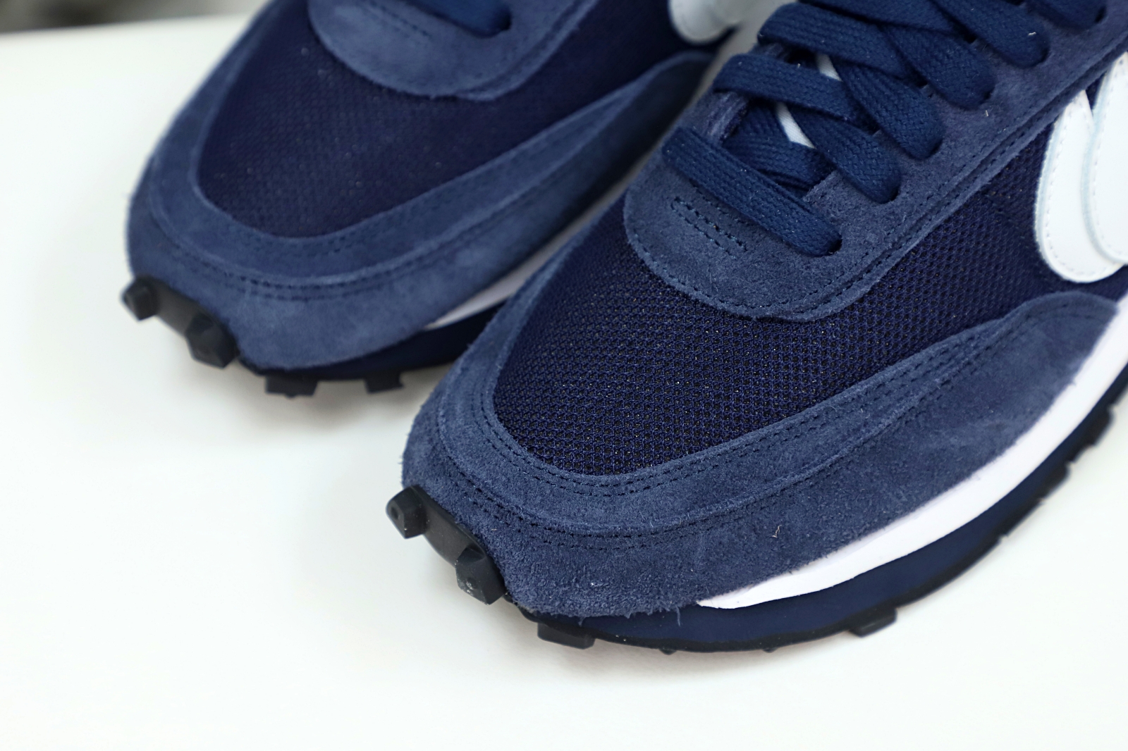 FRAGMENT DESIGN X SACAI X LDV WAFFLE 'BLACKENED BLUE' - finekick.vip