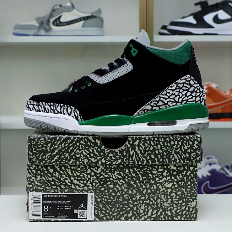AIR JORDAN 3 PINE GREEN - finekick.vip