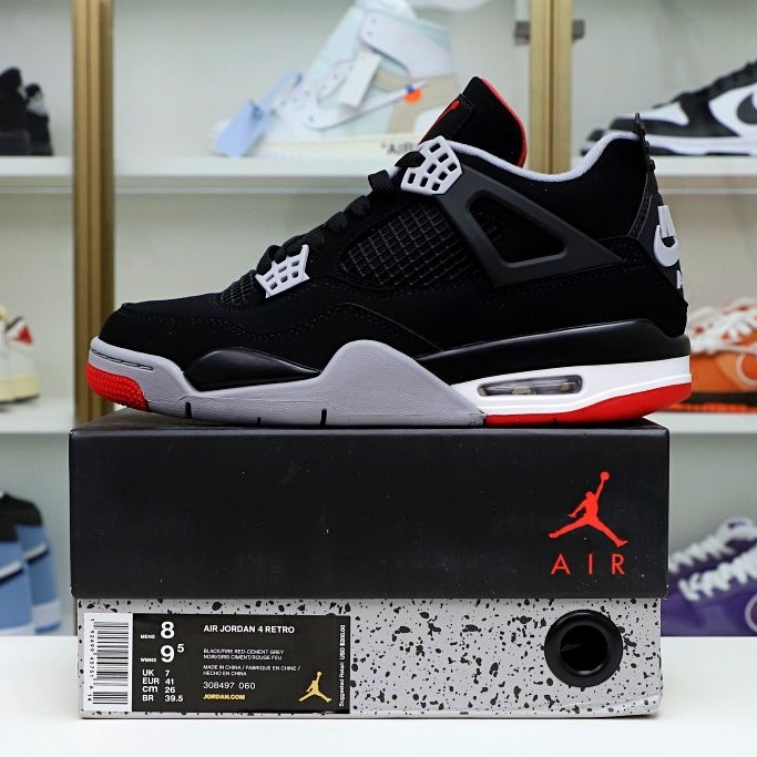AIR JORDAN 4 RETRO OG 'BRED' 2019 - finekick.vip