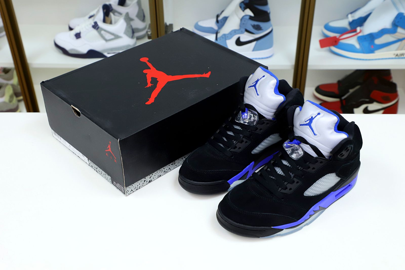 AIR Air JORDAN 5 RETRO 'RACER BLUE' - finekick.vip