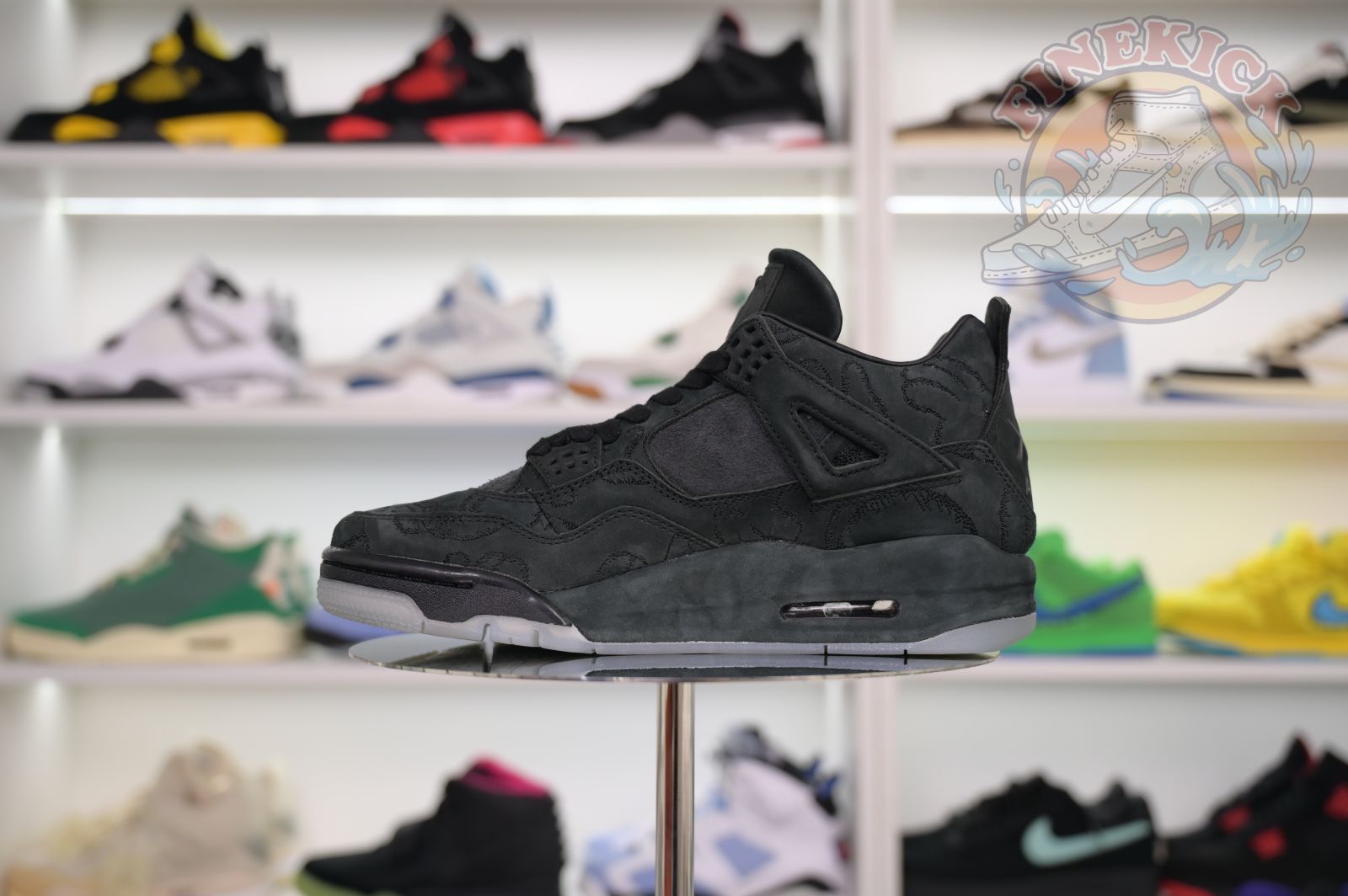 Air Jordan 4 kaws black - finekick.vip
