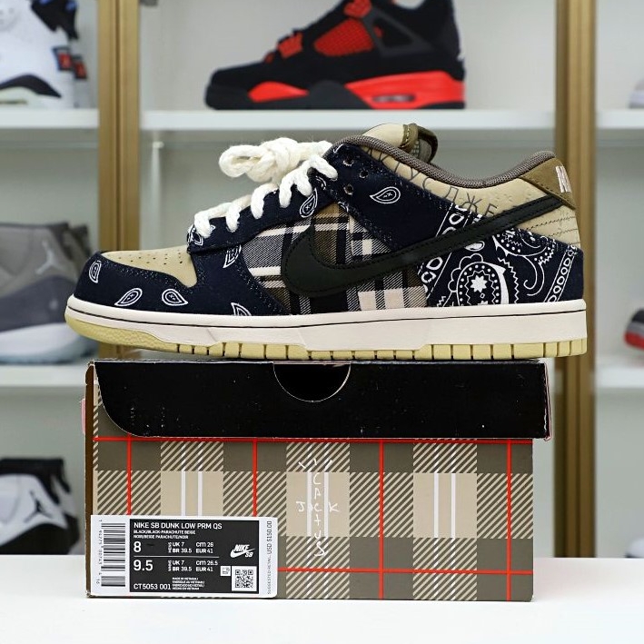TRAVIS SCOTT X DUNK LOW PREMIUM QS SB 'CACTUS JACK' - finekick.vip
