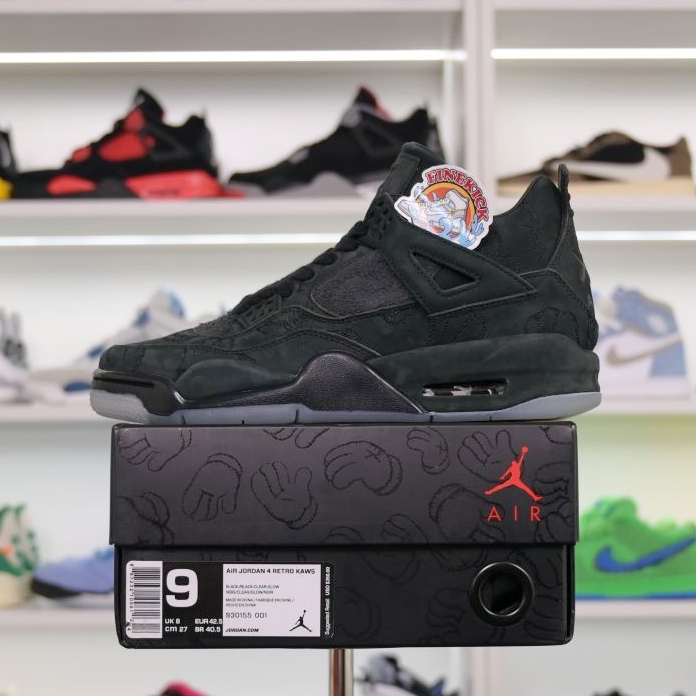 Air Jordan 4 kaws black - finekick.vip