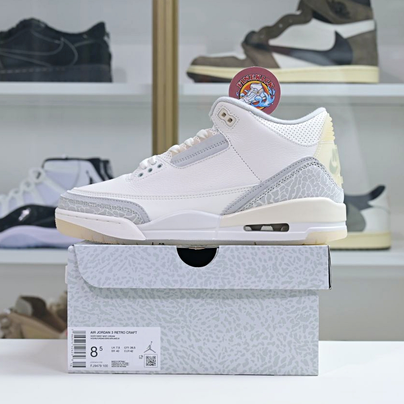 Air Jordan 3 Craft“Ivory” - finekick.vip