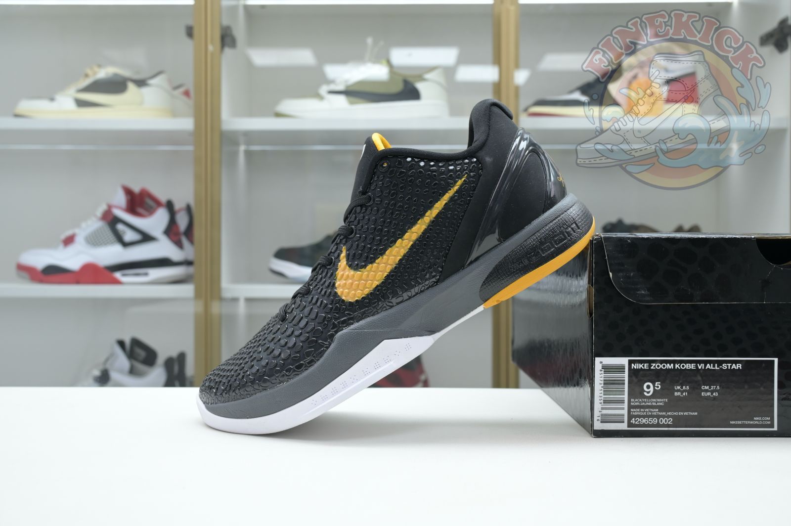 Nike Zoom Kobe 6 Black Del Sol - finekick.vip