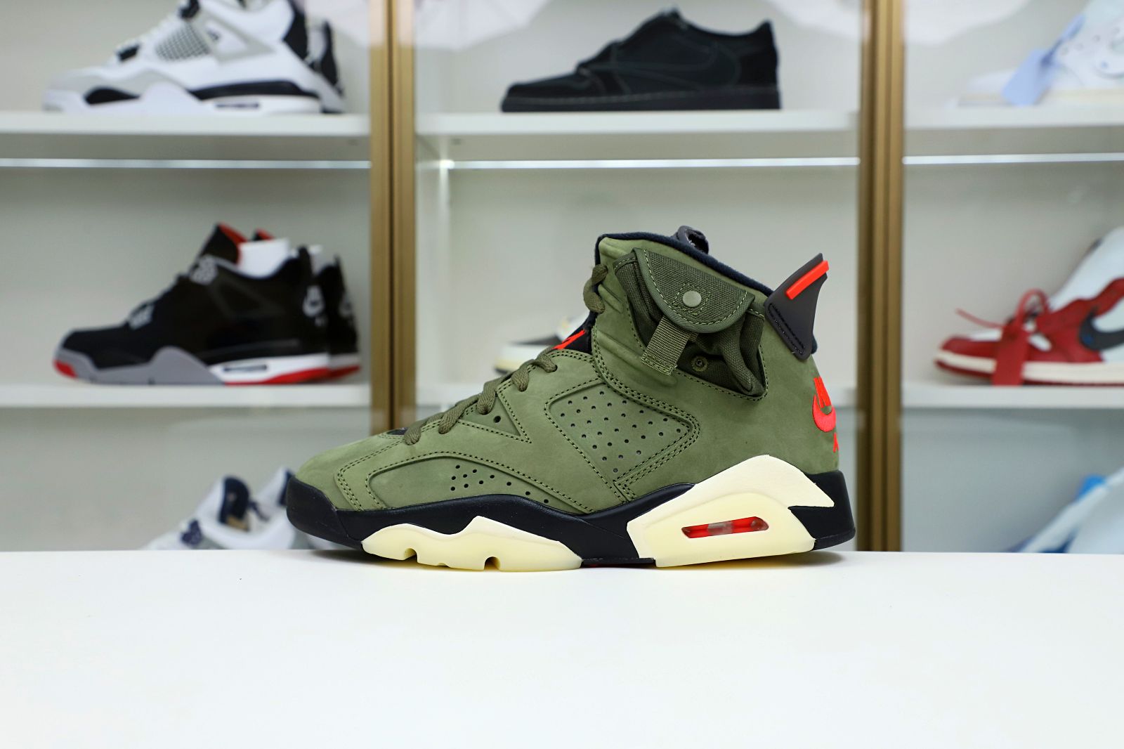 TRAVIS SCOTT X AIR JORDAN 6 RETRO 'OLIVE' - finekick.vip