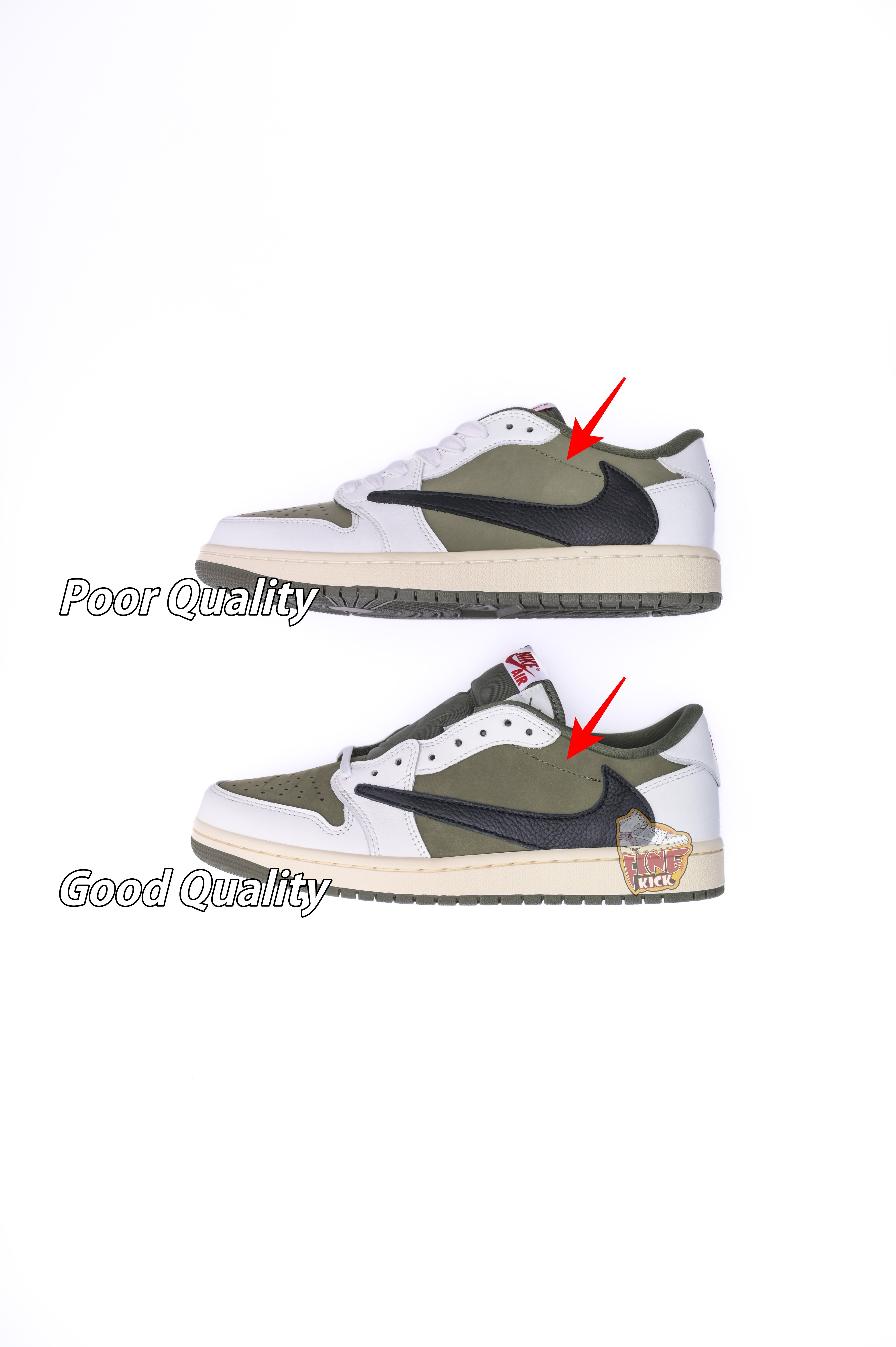 Travis Scott x Air Jordan 1 Low OG “Medium Olive” - finekick.vip