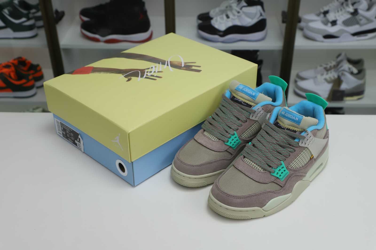 UNION LA X AIR JORDAN 4 RETRO 'TAUPE HAZE' - finekick.vip