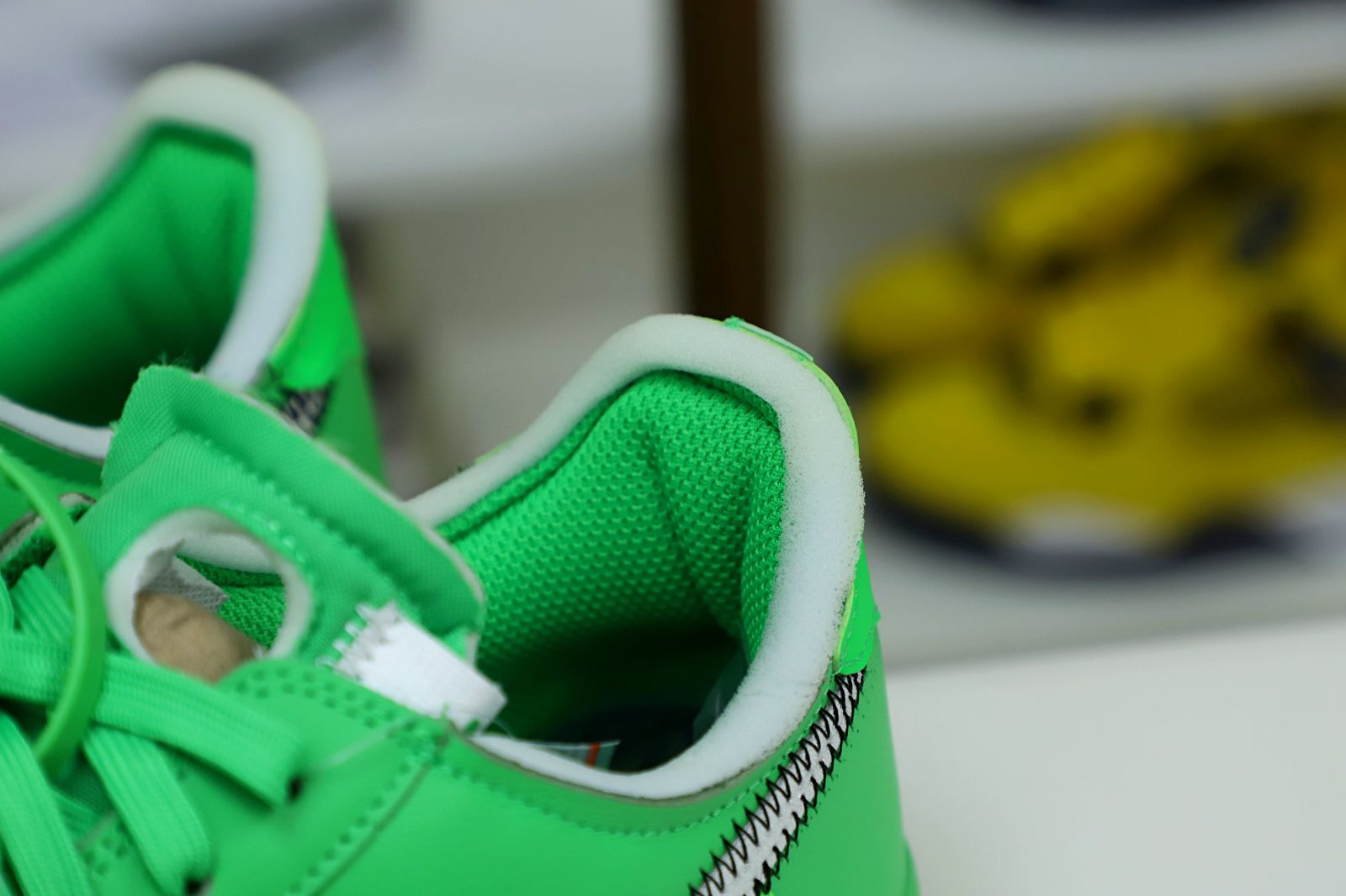 OFF WHITE NIKE AIR FORCE 1 LOW GREEN - finekick.vip