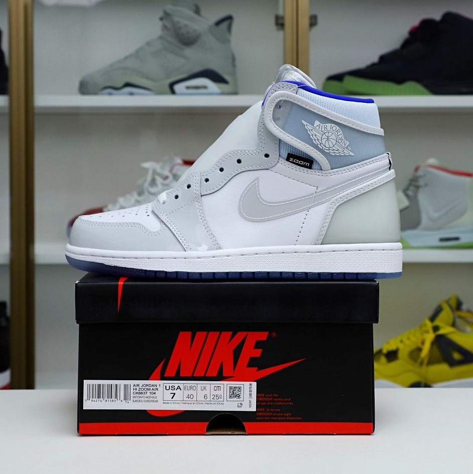 AIR JORDAN 1 HIGH ZOOM 'RACER BLUE' - finekick.vip