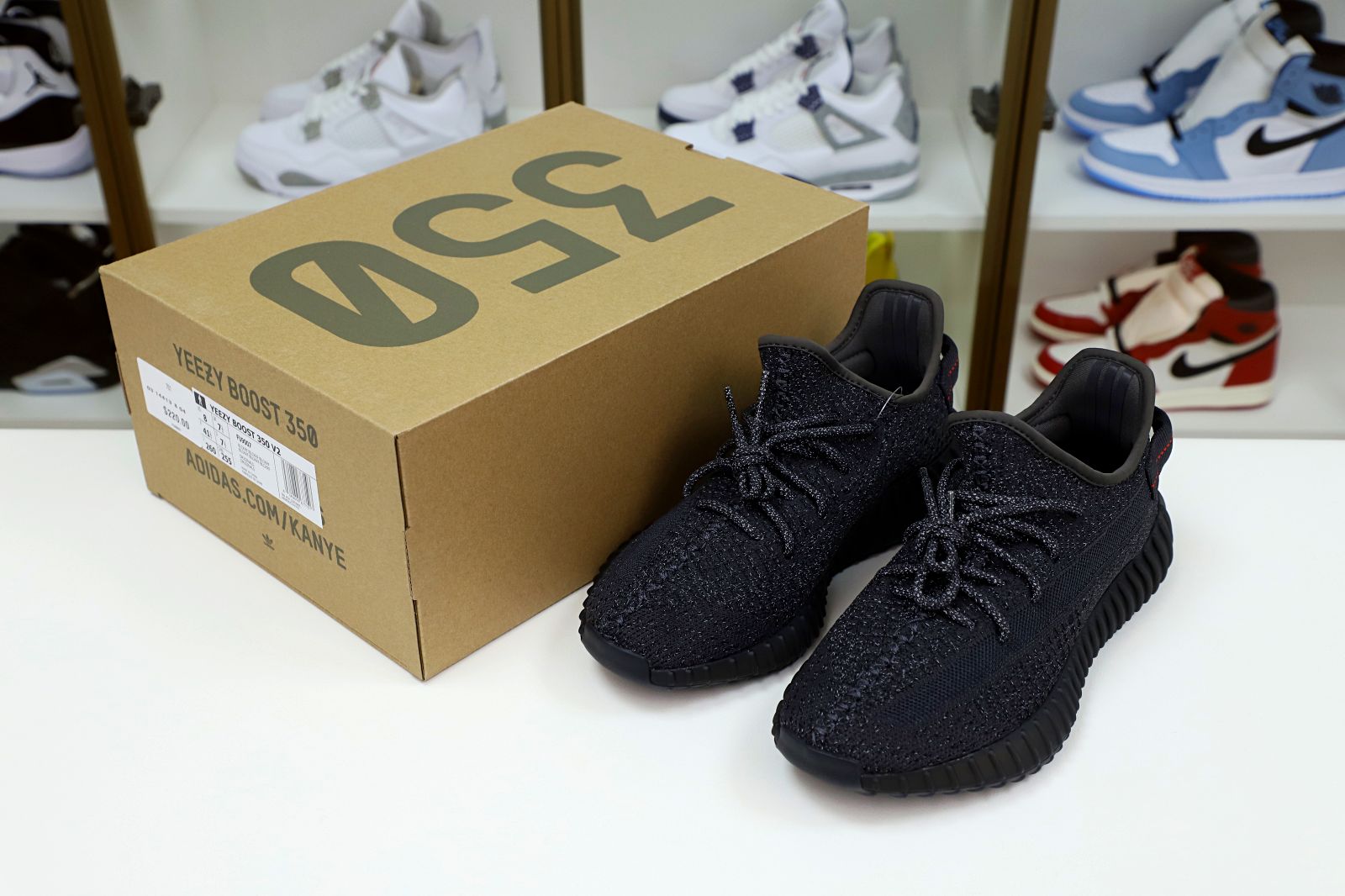 YEEZY BOOST 350 V2 'BLACK REFLECTIVE' - finekick.vip