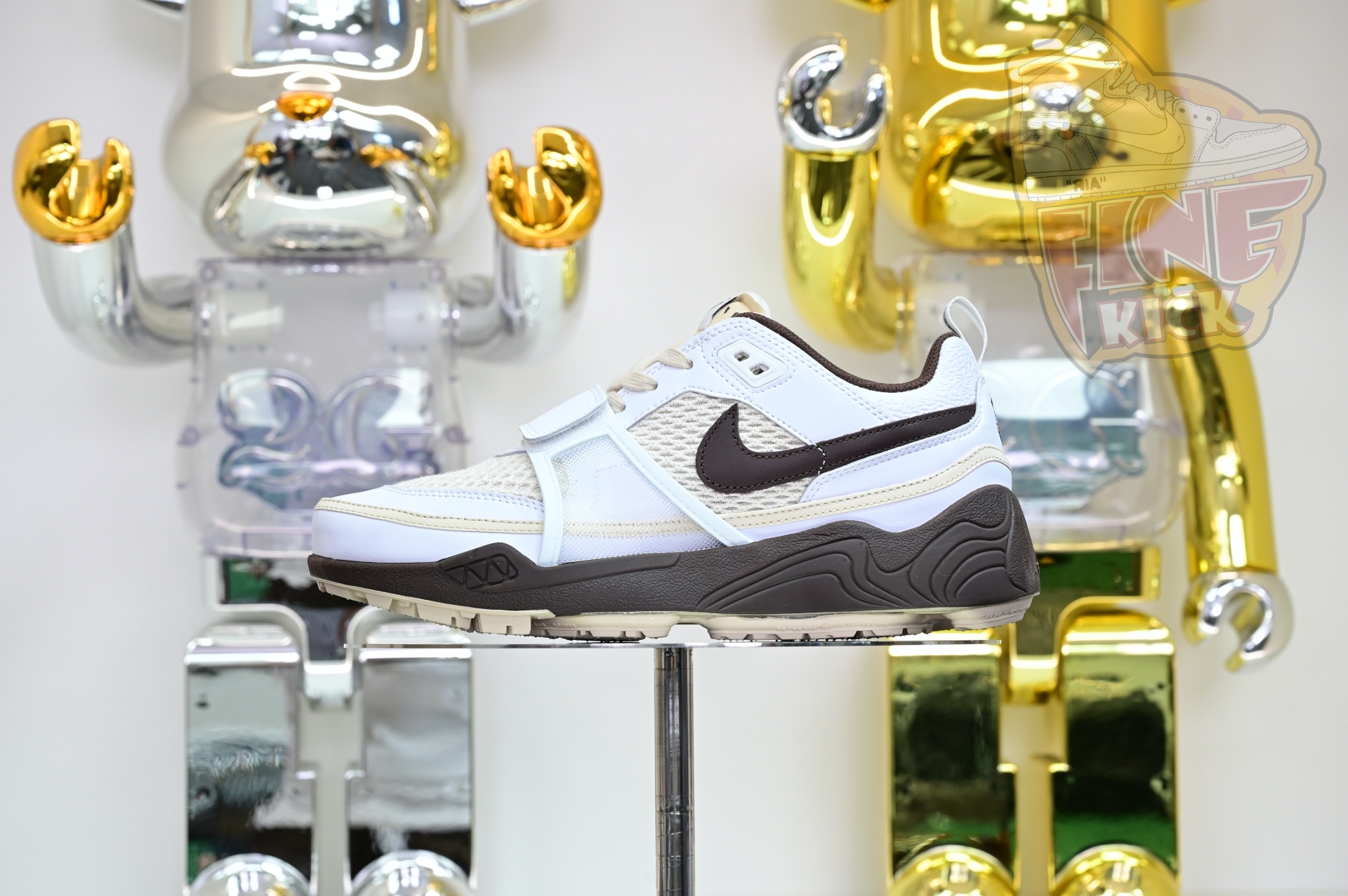 Travis Scott x Nike ZOOM Field JAXX“White/ Light Chocolate”HQ3073-100 - finekick.vip
