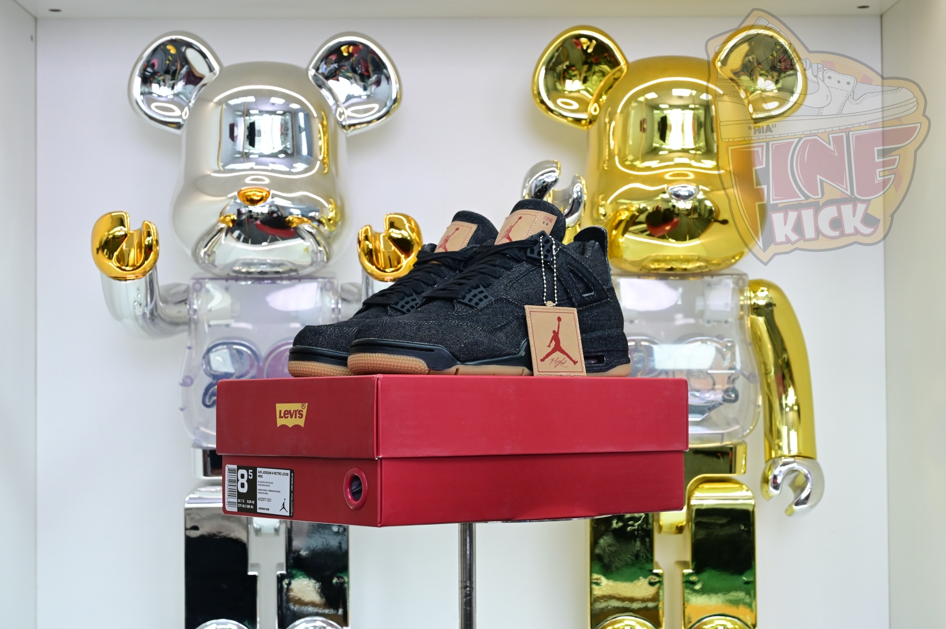 levi's x  Air Jordan 4 levis black (levis tag)AO2571-001 - finekick.vip