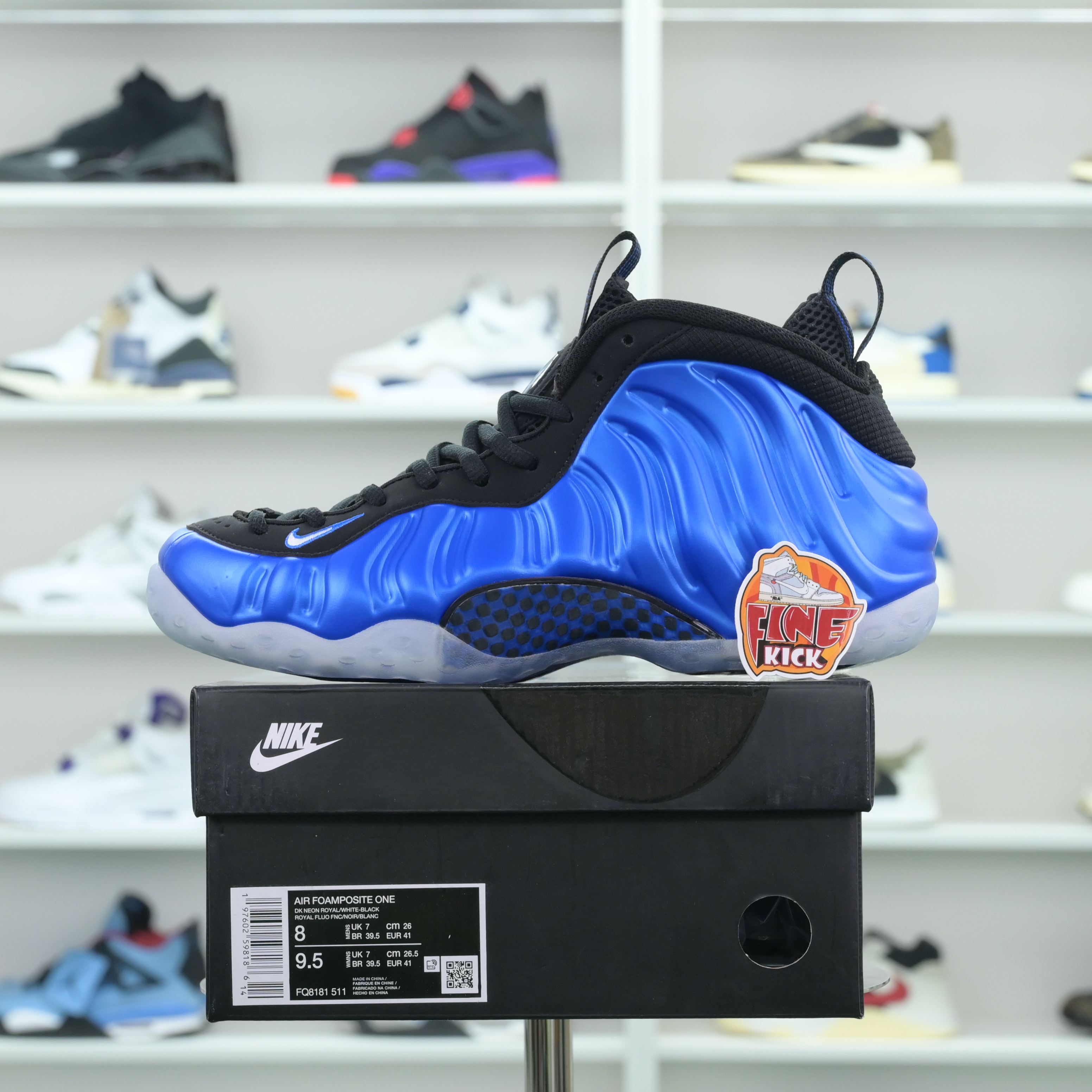 Nike Foamposite One“Dark Neon Royal” - finekick.vip