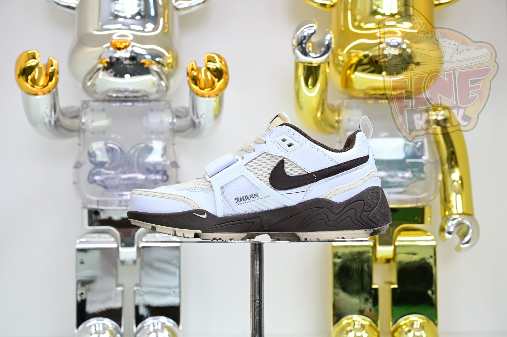 Travis Scott x Nike ZOOM Field JAXX“White/ Light Chocolate”HQ3073-100 - finekick.vip