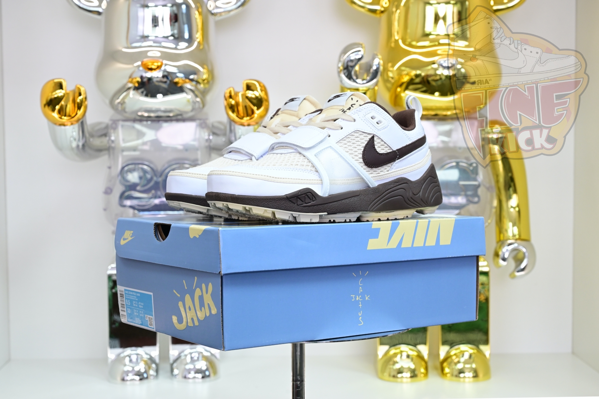 Travis Scott x Nike ZOOM Field JAXX“White/ Light Chocolate”HQ3073-100 - finekick.vip