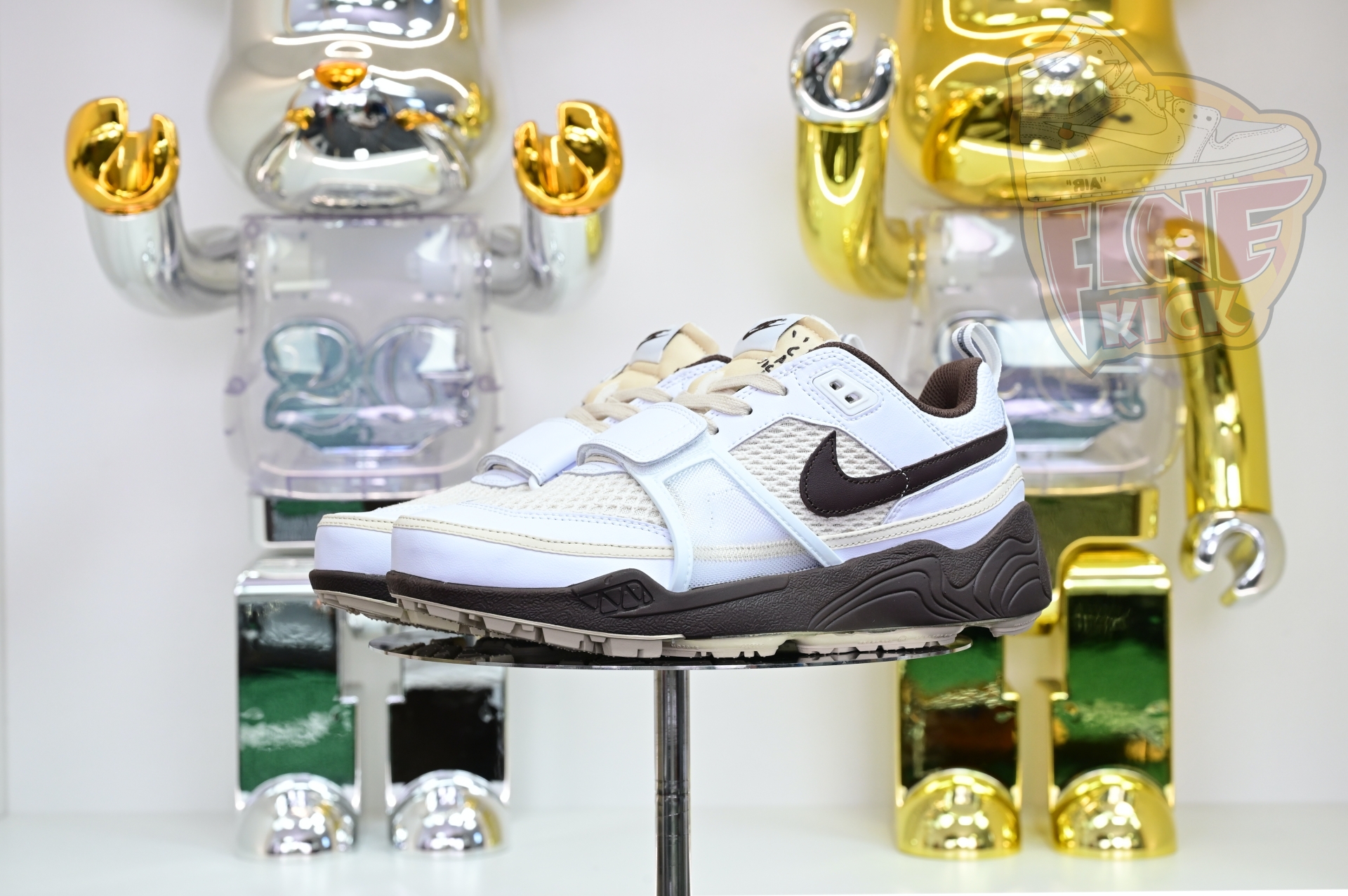 Travis Scott x Nike ZOOM Field JAXX“White/ Light Chocolate”HQ3073-100 - finekick.vip