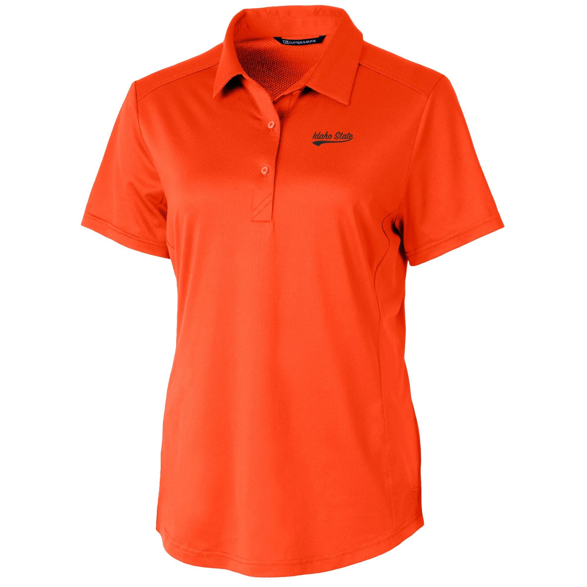 Women's Cutter & Buck Orange Idaho State Bengals DryTec Prospect Textured Stretch Polo