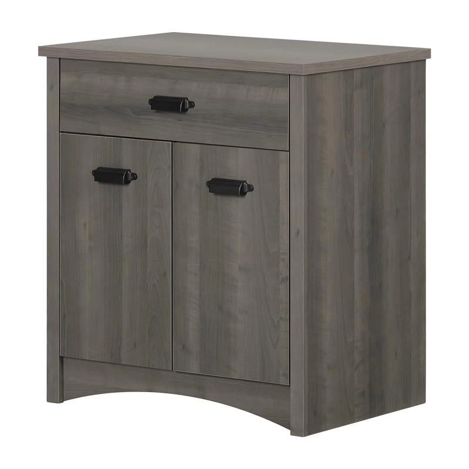 Pemberly Row Contemporary Printer Cabinet-Gray Maple-Pemberly Row Contemporary