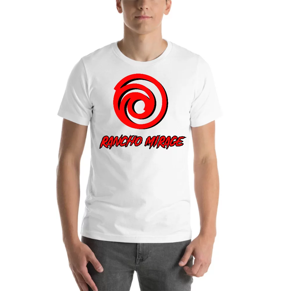 L Rancho Mirage Cali Design Short Sleeve Cotton T-Shirt By Undefined Gifts
