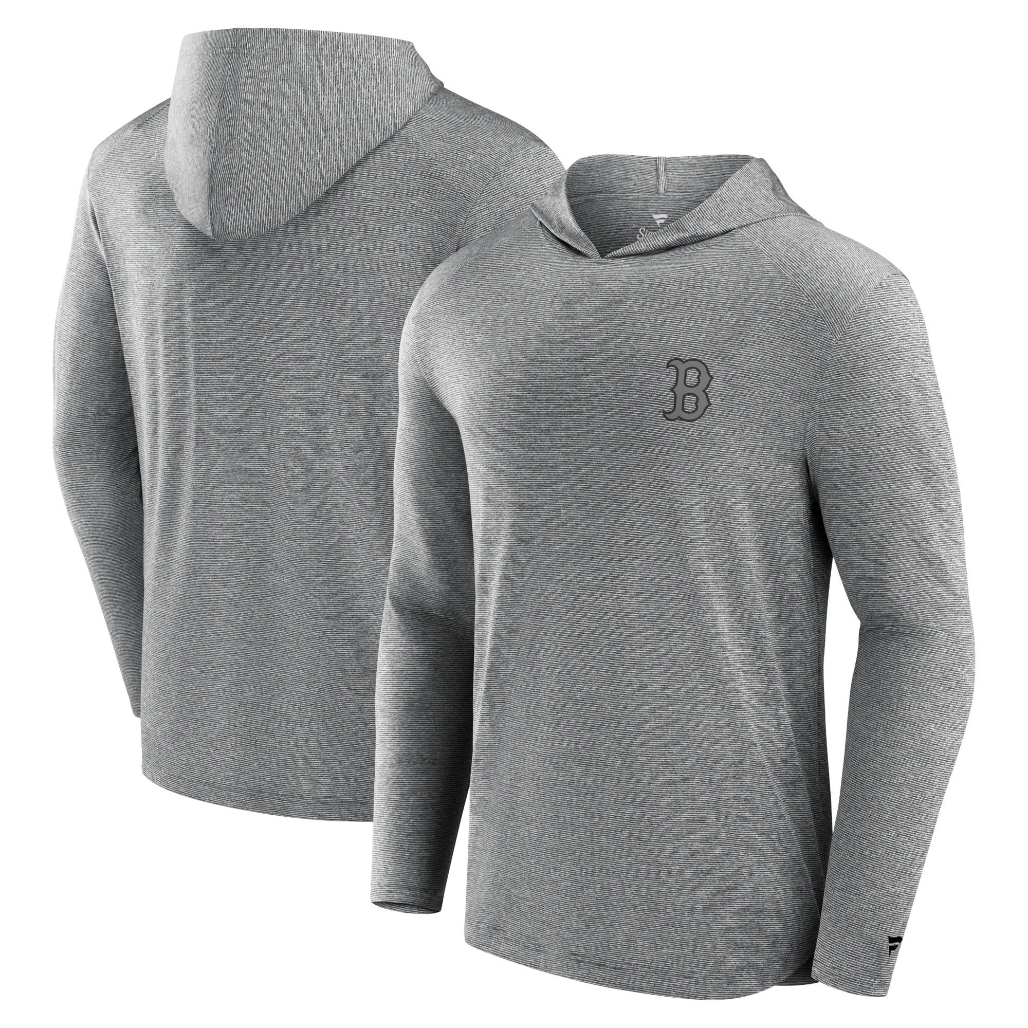 Men's Fanatics Signature Black Boston Red Sox Front Office Tech Lightweight Hoodie T-Shirt