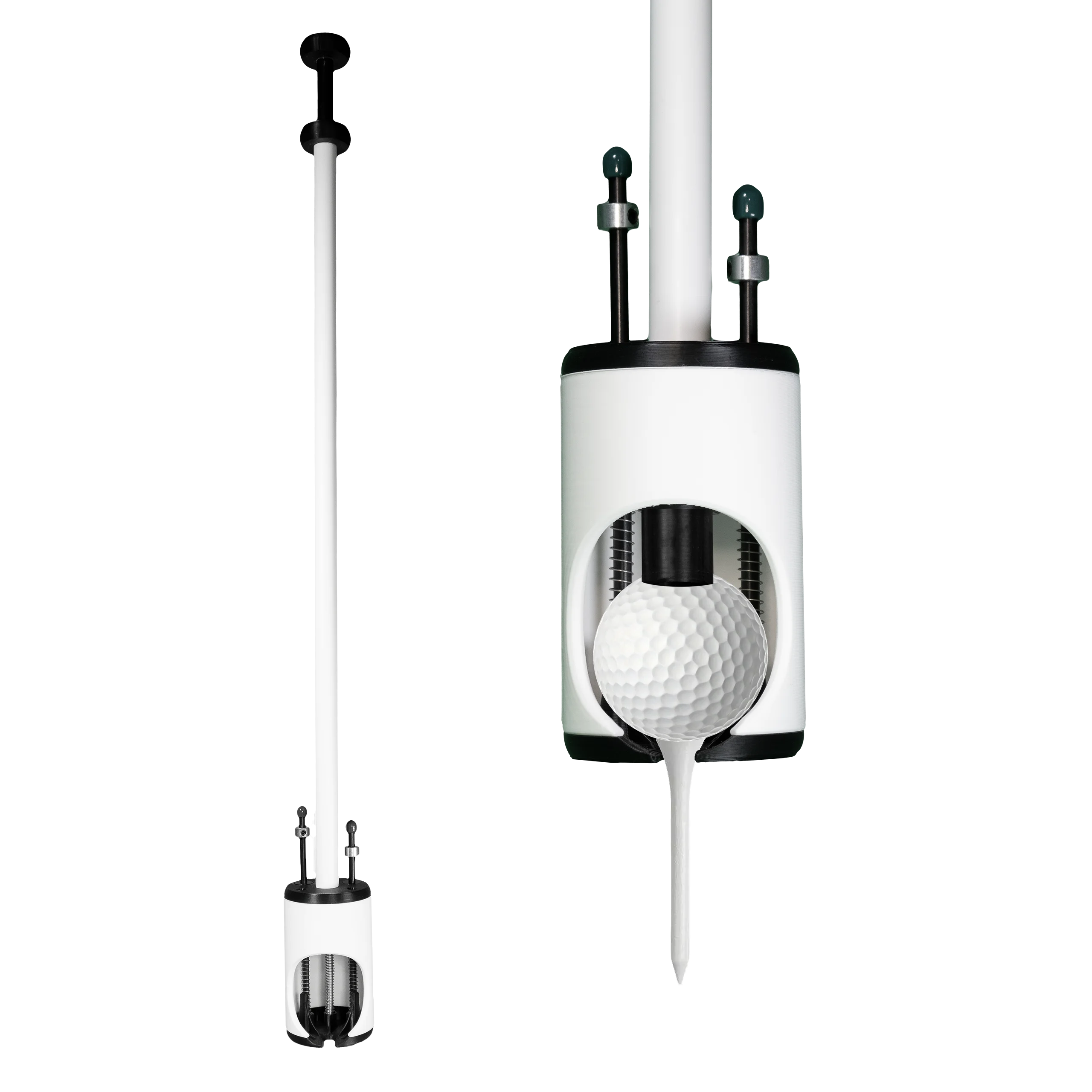 Tee Pal Pro Golf Ball Teeing Device W/2 Magnetic Tee Height Probes For Seniors With Bending Issues