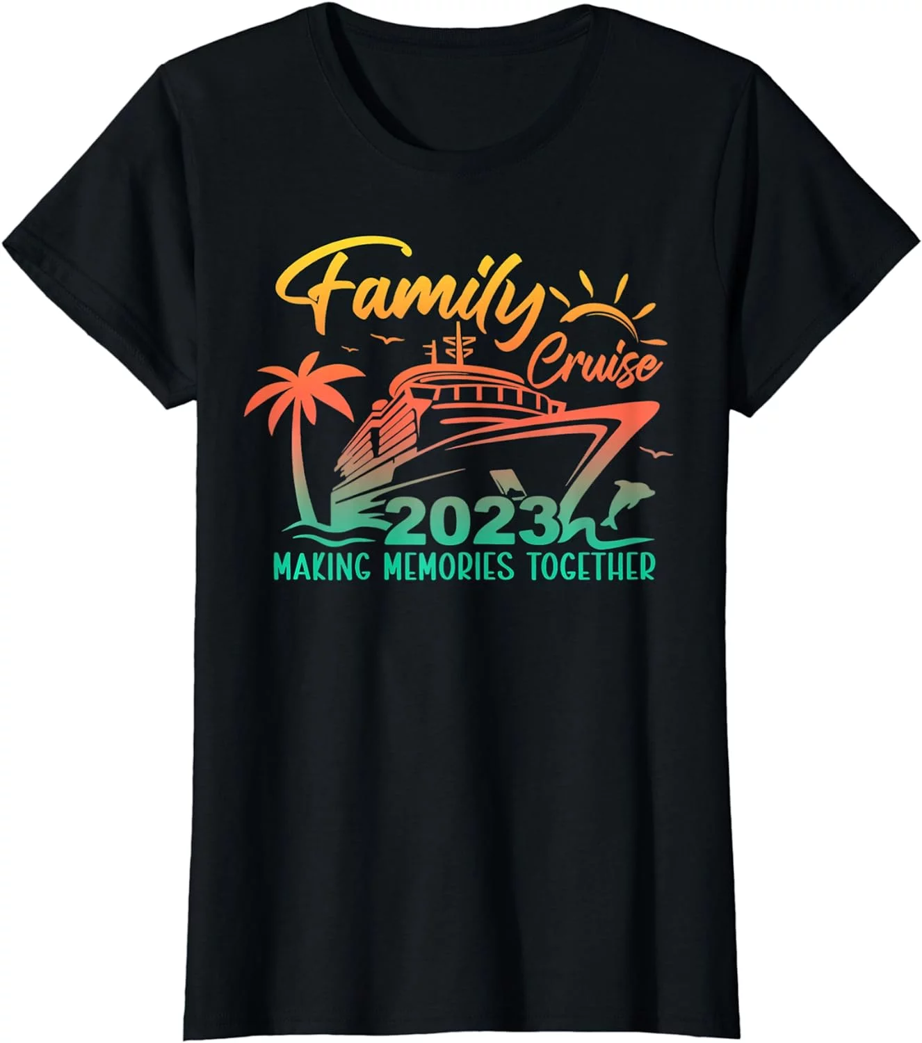 Family Cruise 2023 Making Memories Together Summer Trip T-Shirt T-shirts