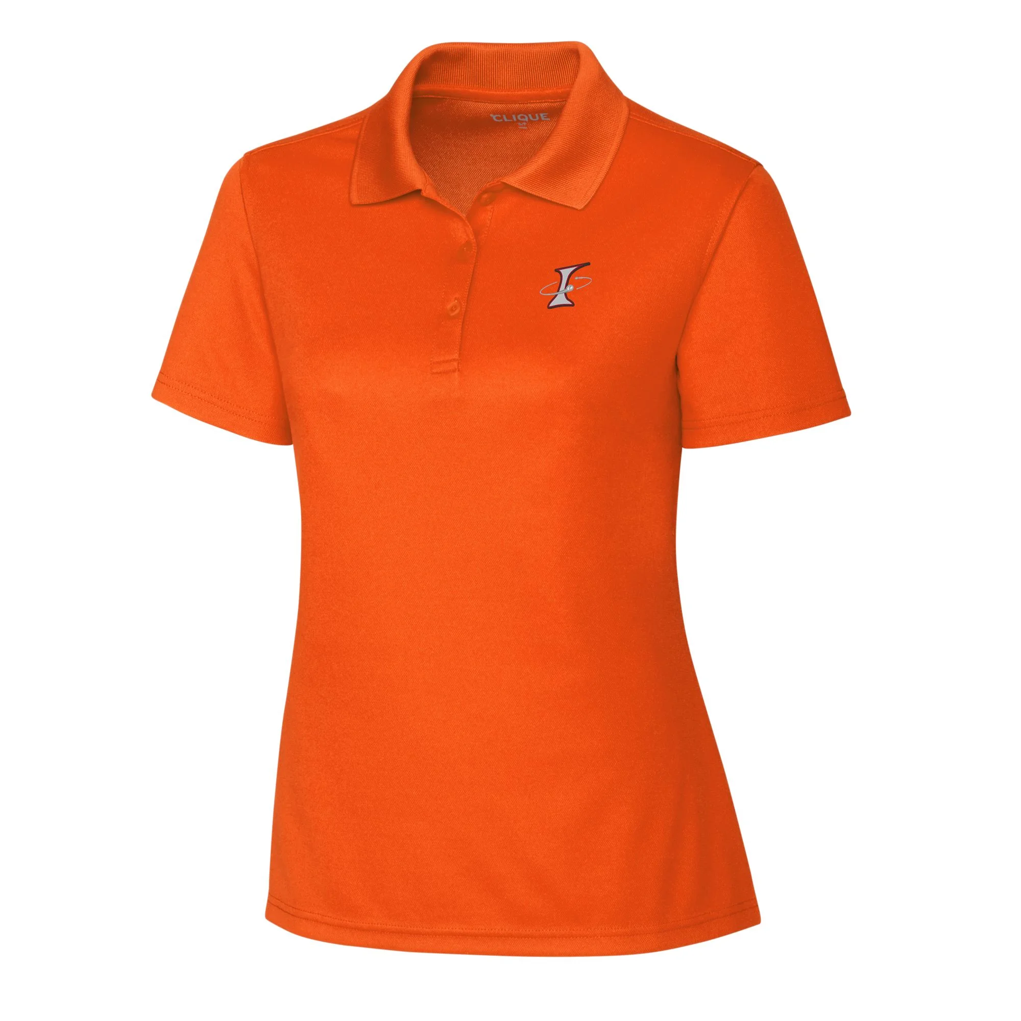 Women's Cutter & Buck Orange Albuquerque Isotopes Clique Spin Eco Performance Pique Women's Polo