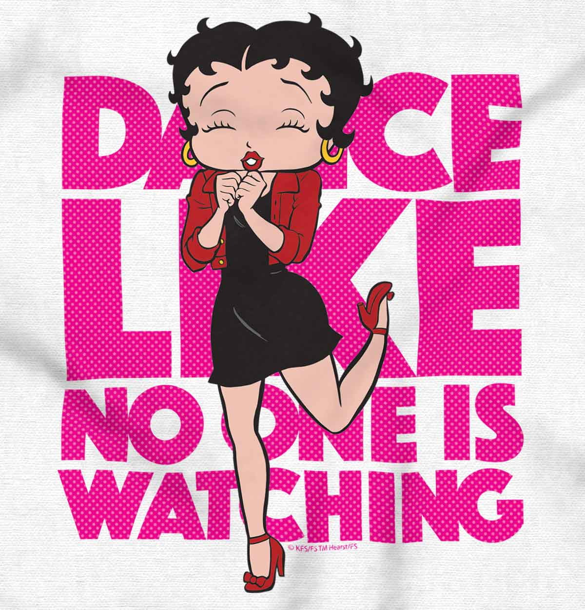 Betty Boop Dance Like Noone Watching Women's Graphic T Shirt Tees Brisco Brands S