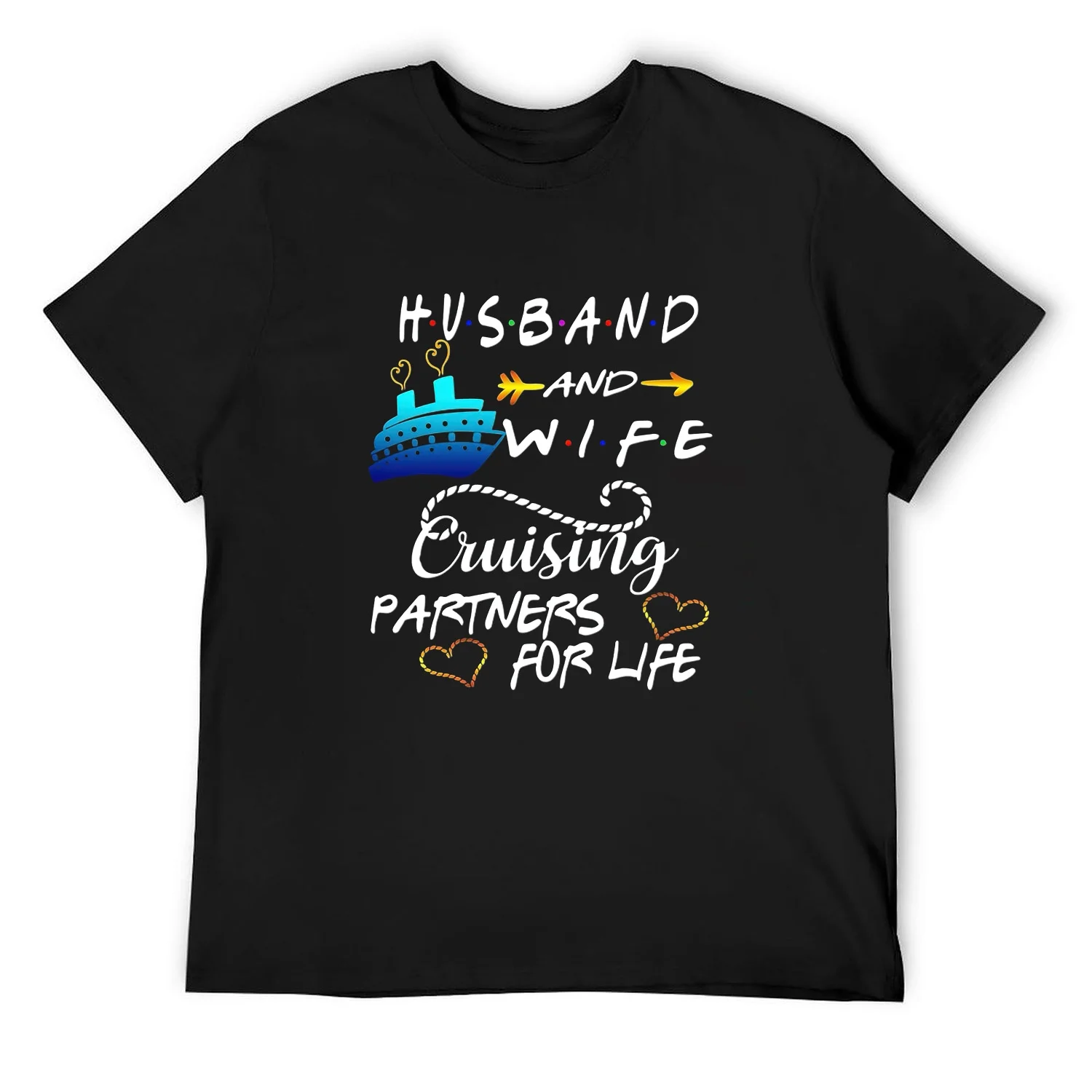 Mens Husband And Wife Cruising Partners For Life Cruise Matching Sweatshirt Black Small