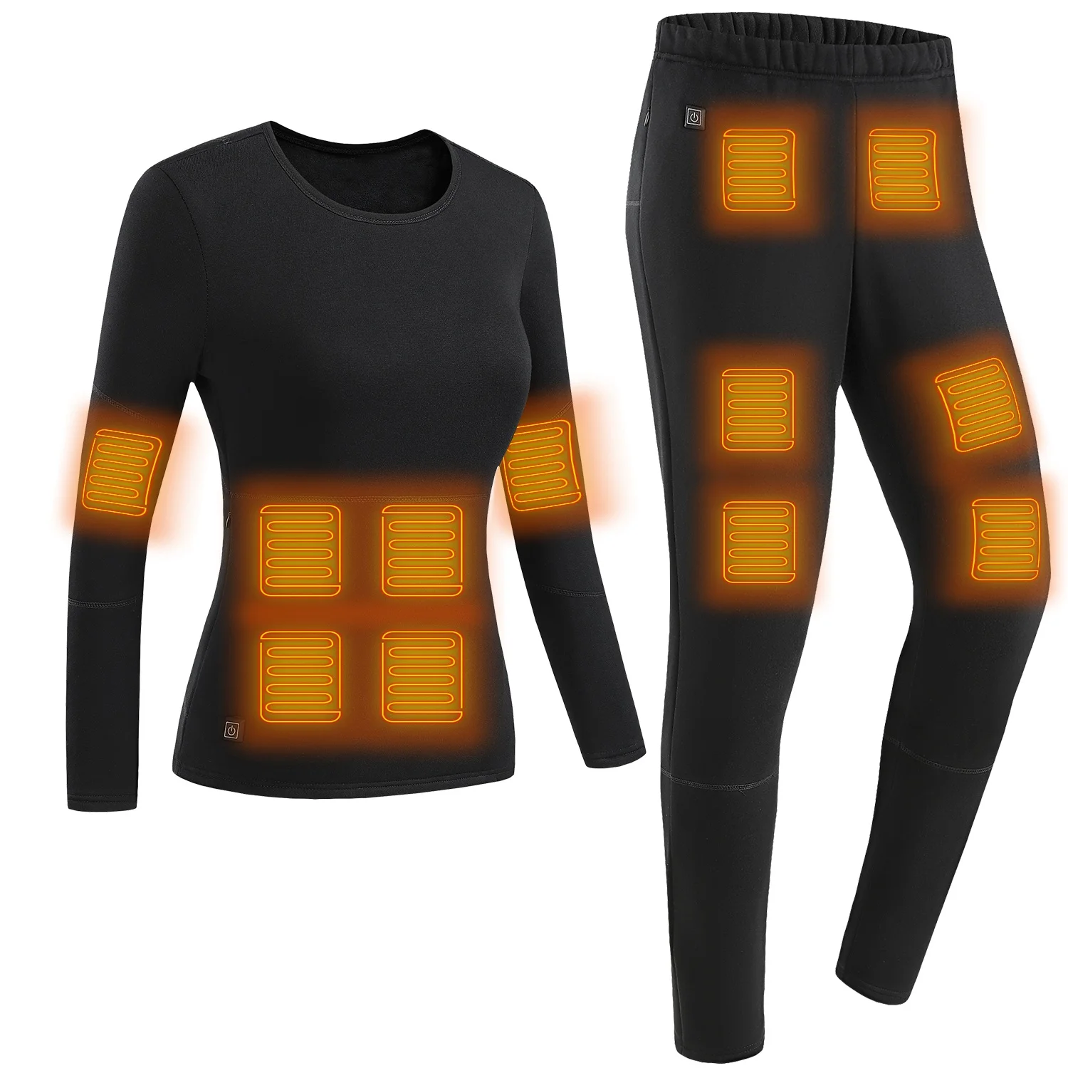 Women's Ultra Soft Thermal Underwear Set, iMounTEK Heating Shirt and Long John, 2 Piece Set(x-2xl)