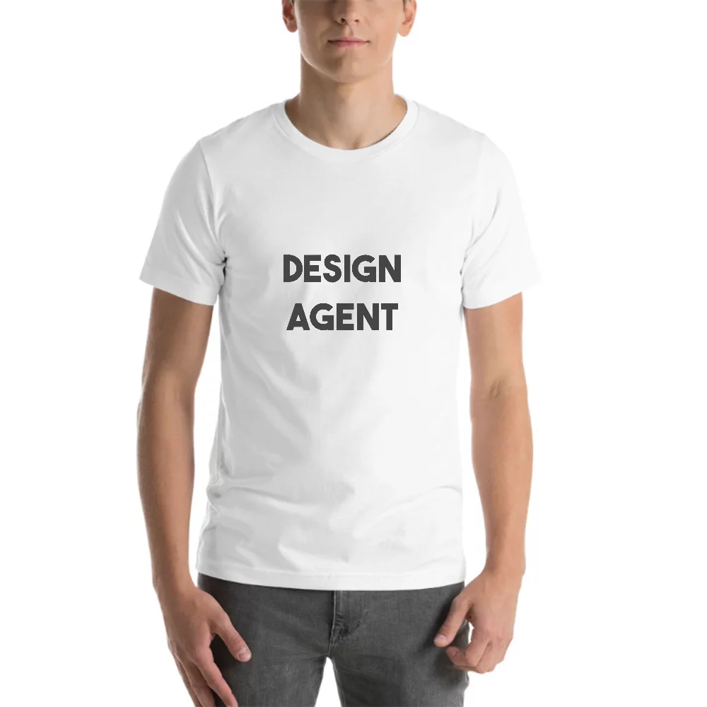 L Design Agent Bold T Shirt Short Sleeve Cotton T-Shirt By Undefined Gifts