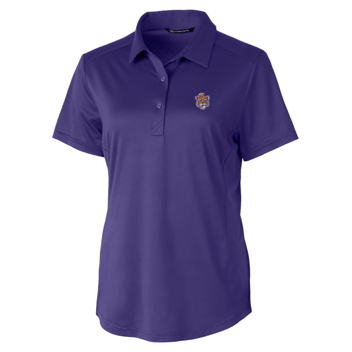 Women's Cutter & Buck Purple LSU Tigers Vault Prospect Textured Stretch Polo