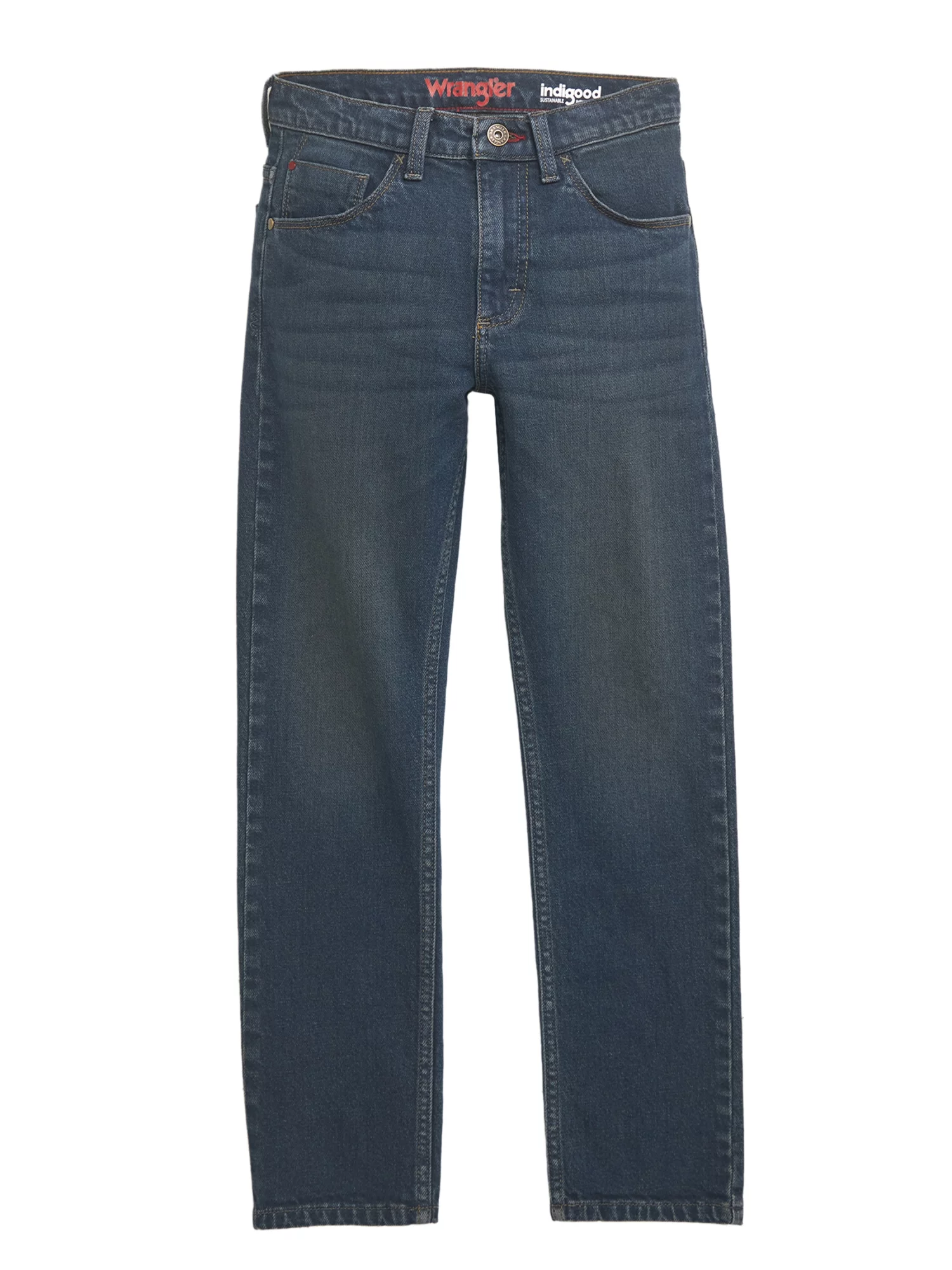 Wrangler® Boy's Indigood Slim Straight Jean with Adjust-to-Fit Waistband, Sizes 4-16, Slim & Husky