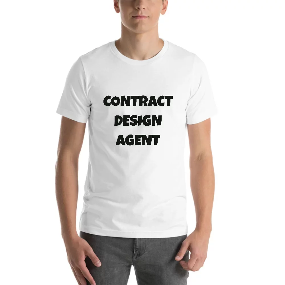 L Contract Design Agent Fun Style Short Sleeve Cotton T-Shirt By Undefined Gifts