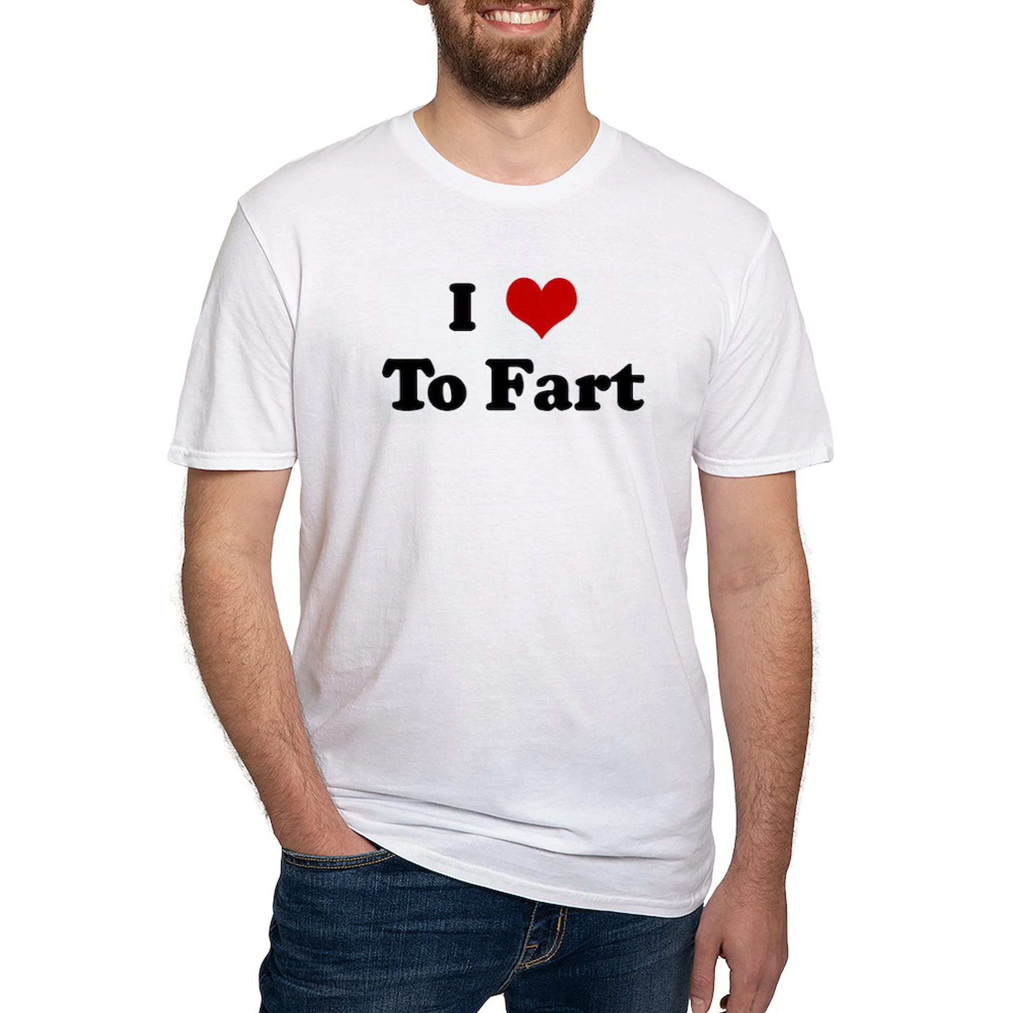 CafePress - I Love To Fart Fitted T Shirt - Fitted T-Shirt, Vintage Fit Soft Cotton Tee