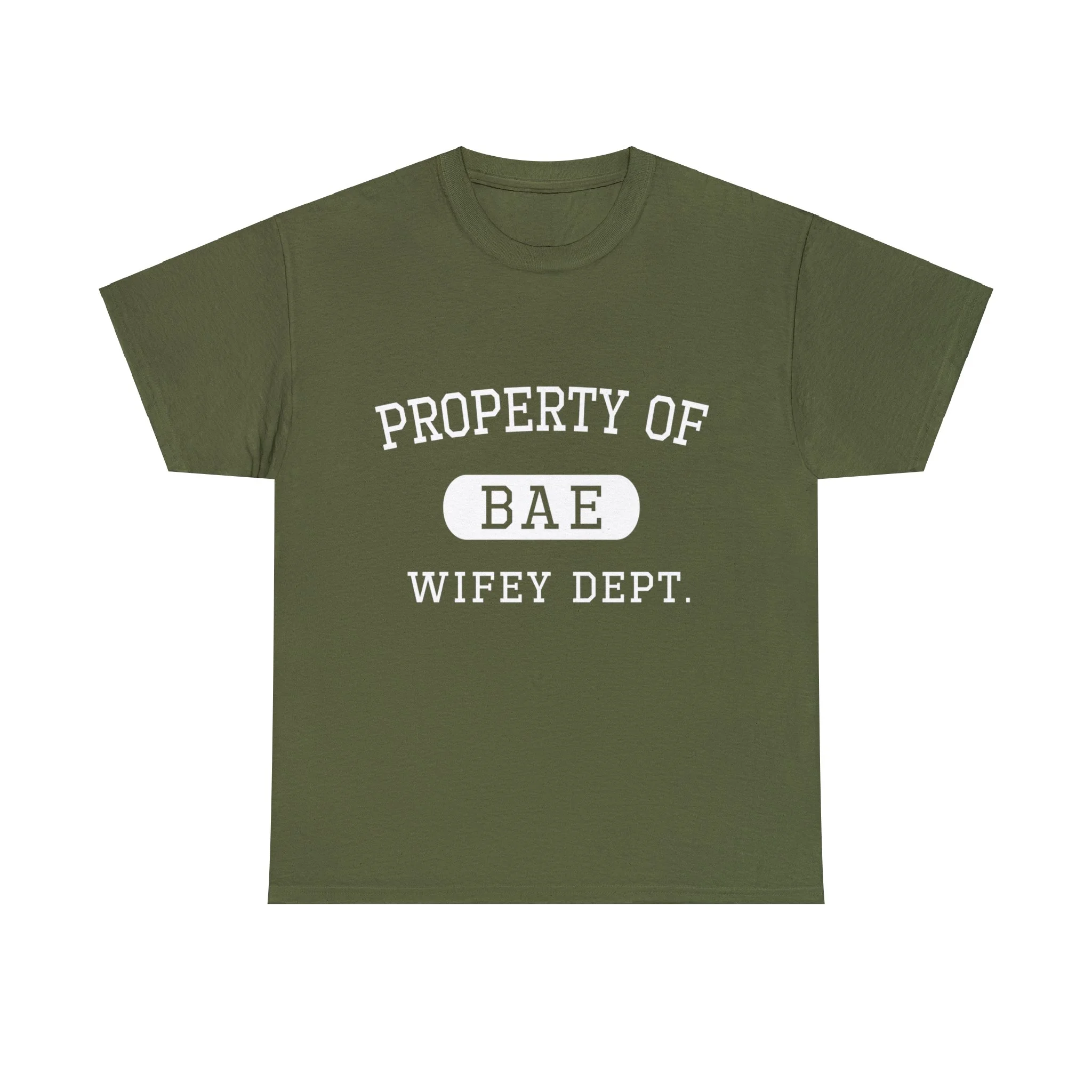 Property of Bae Wifey Valentines Day Gift For Him Unisex Graphic Tee Shirt, Sizes S-5XL