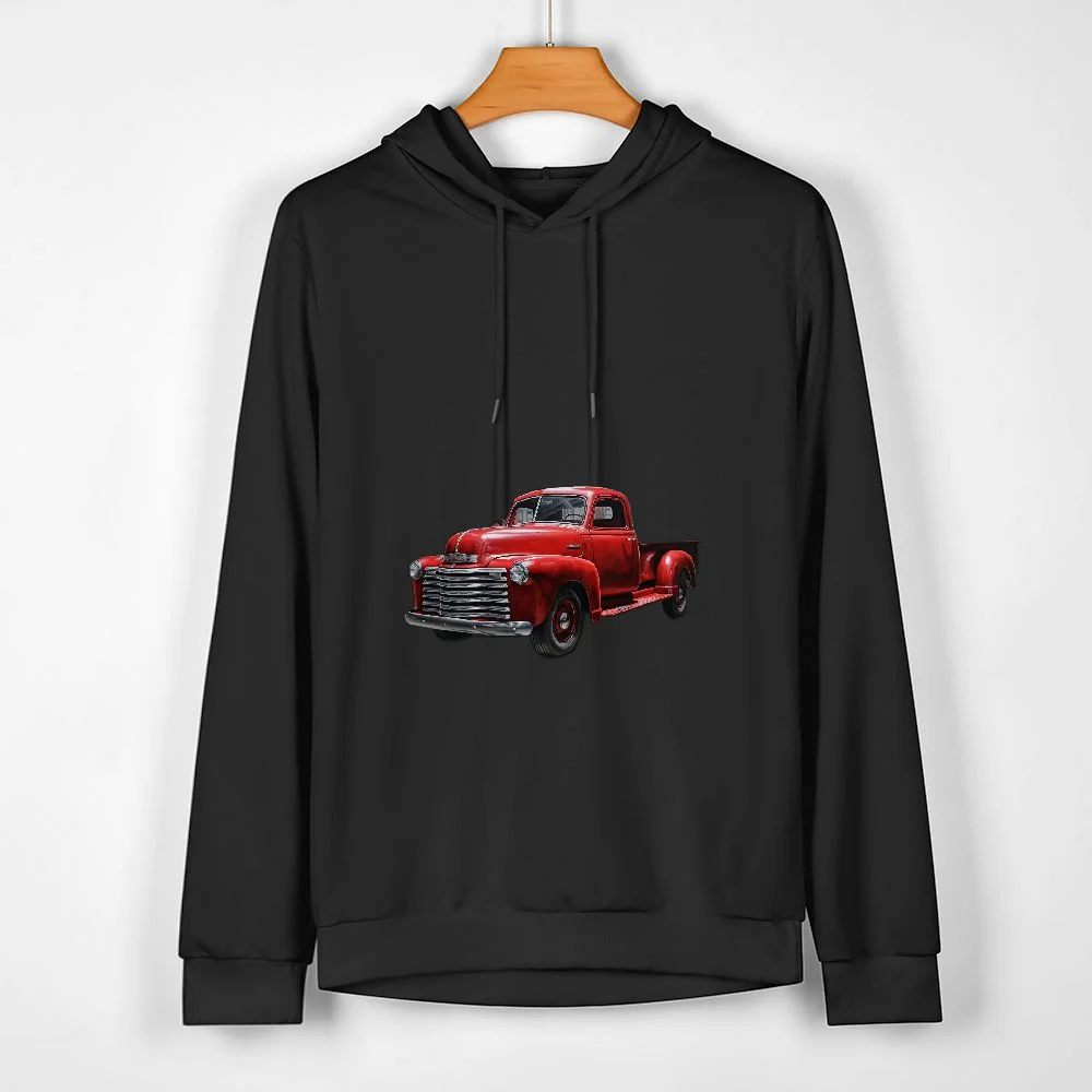JEUXUS Easily Distracted by Old Pickup Trucks Funny Trucks Gifts T-Shirt Long-sleeved Hoodie