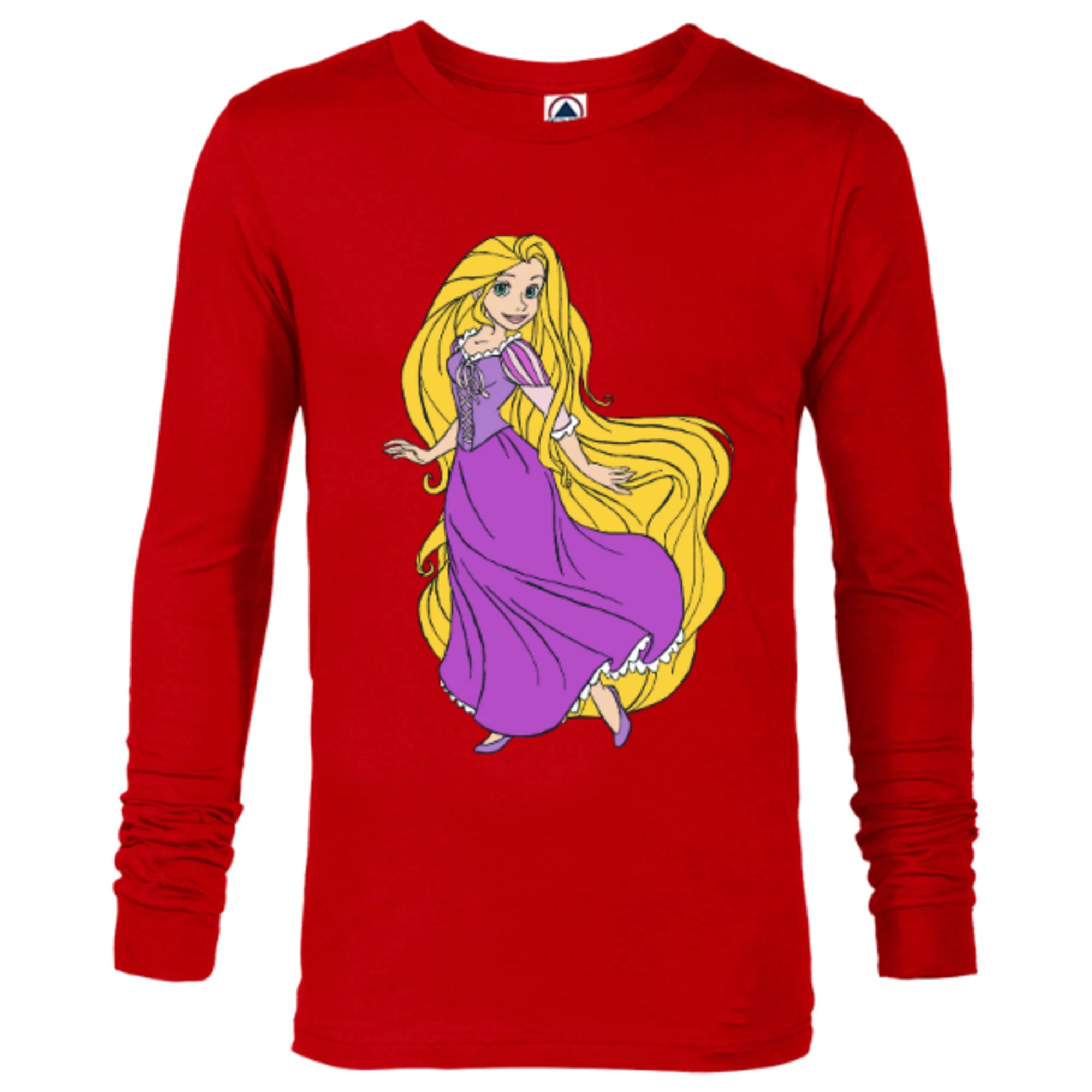 Disney Tangled Princess Rapunzel T-Shirt - Long Sleeve T-Shirt for Men - Customized-New Red