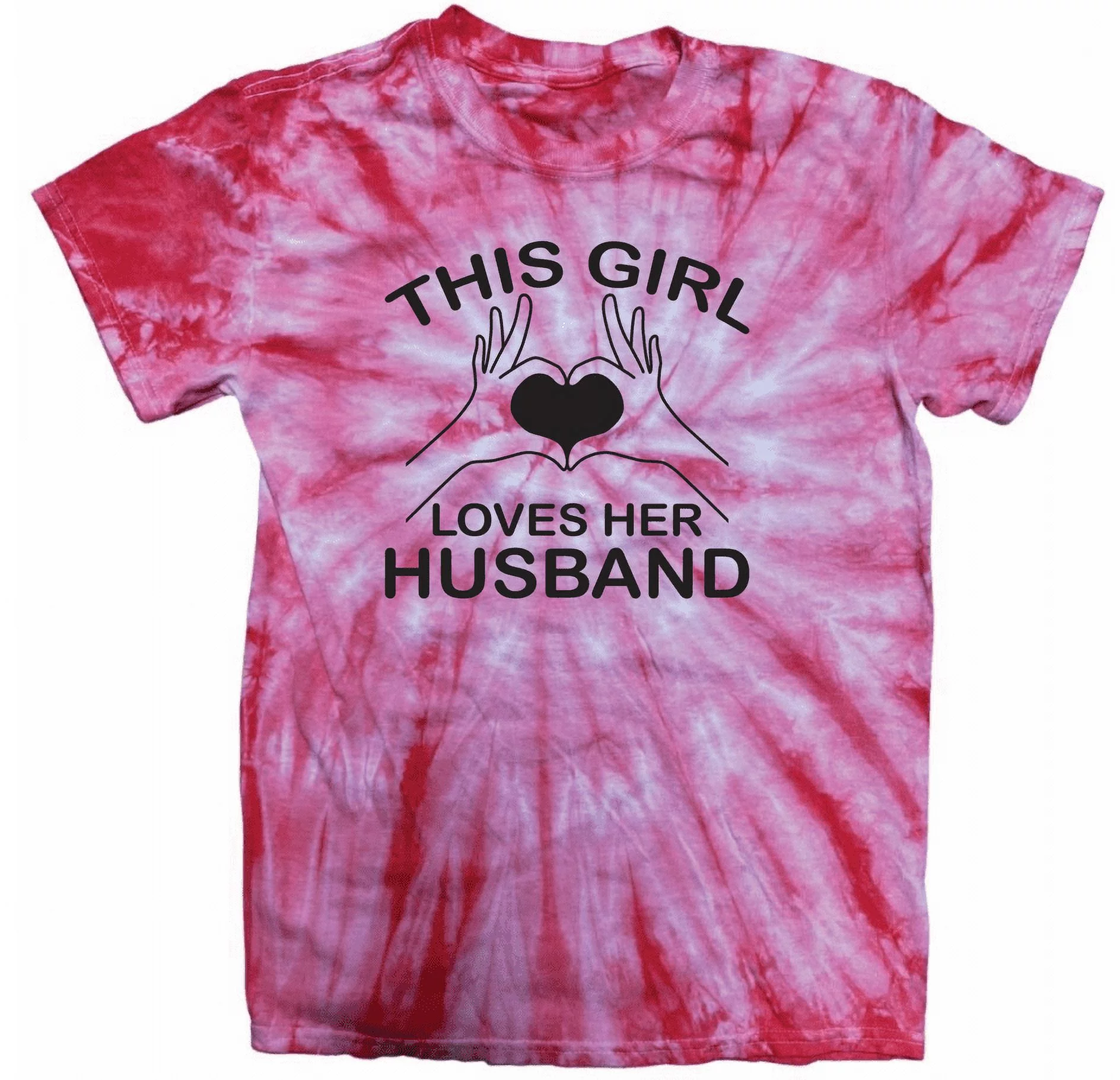 This Girl Loves Her Husband T-Shirt Wife Husband Gift Love Valentine's Day Tee