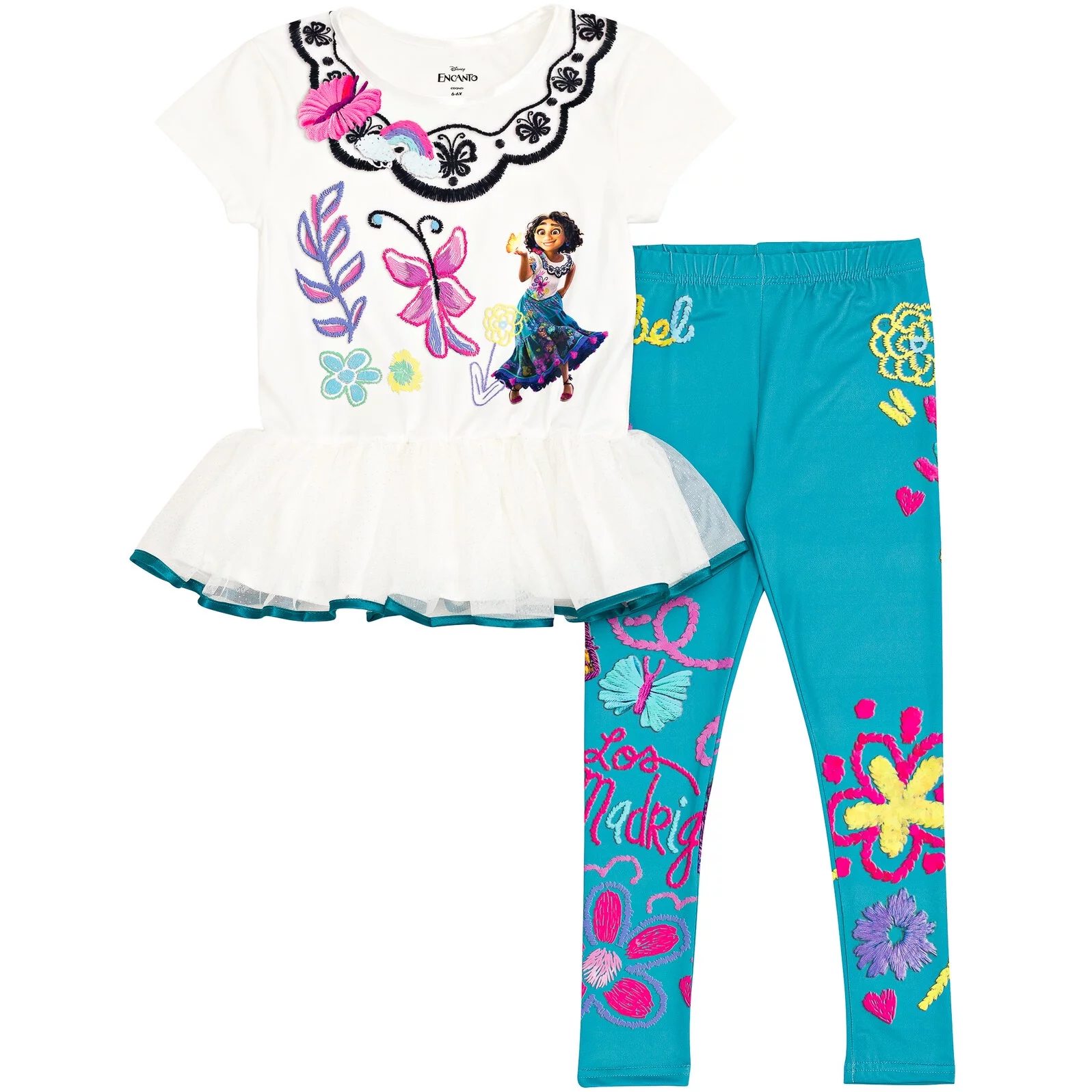 Disney Encanto Mirabel Toddler Girls T-Shirt Dress and Leggings Toddler to Big Kid
