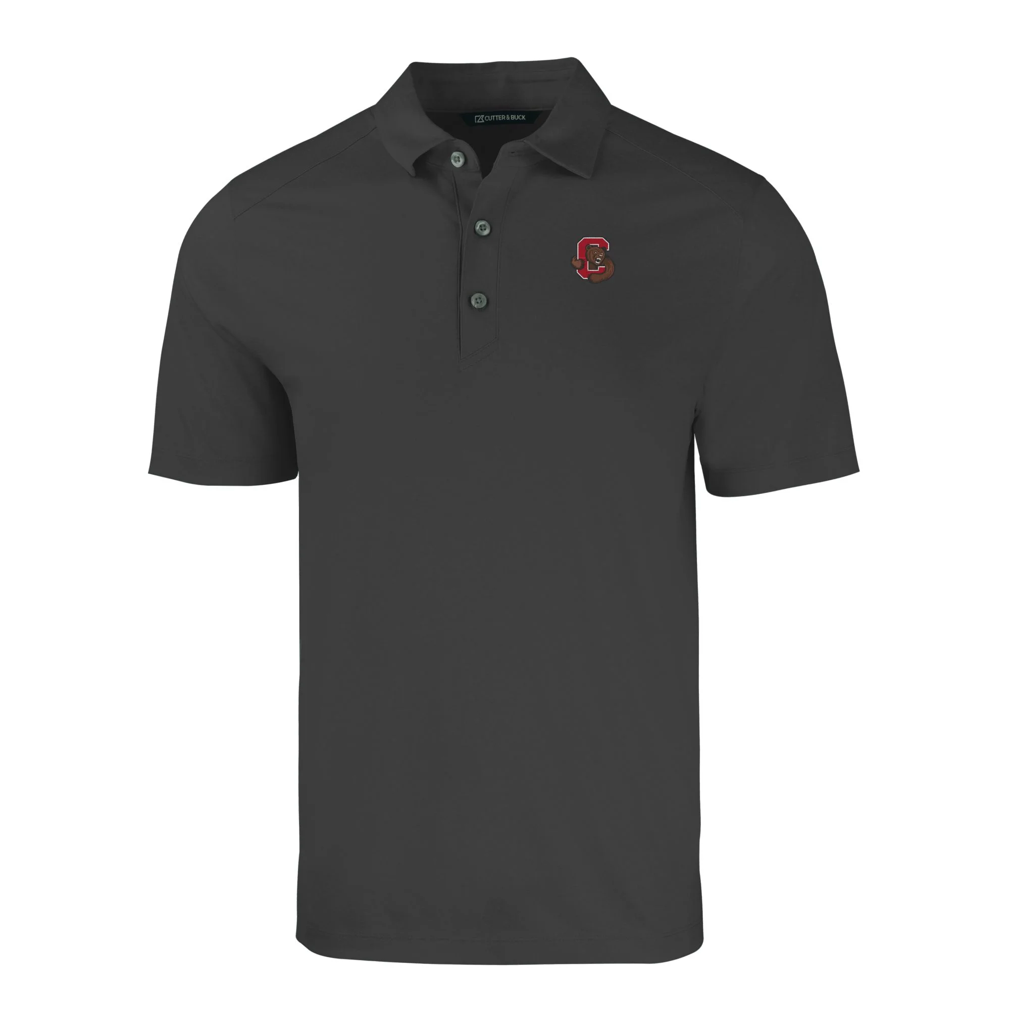 Men's Cutter & Buck Heather Black Cornell Big Red Big & Tall Forge Eco Stretch Recycled Polo