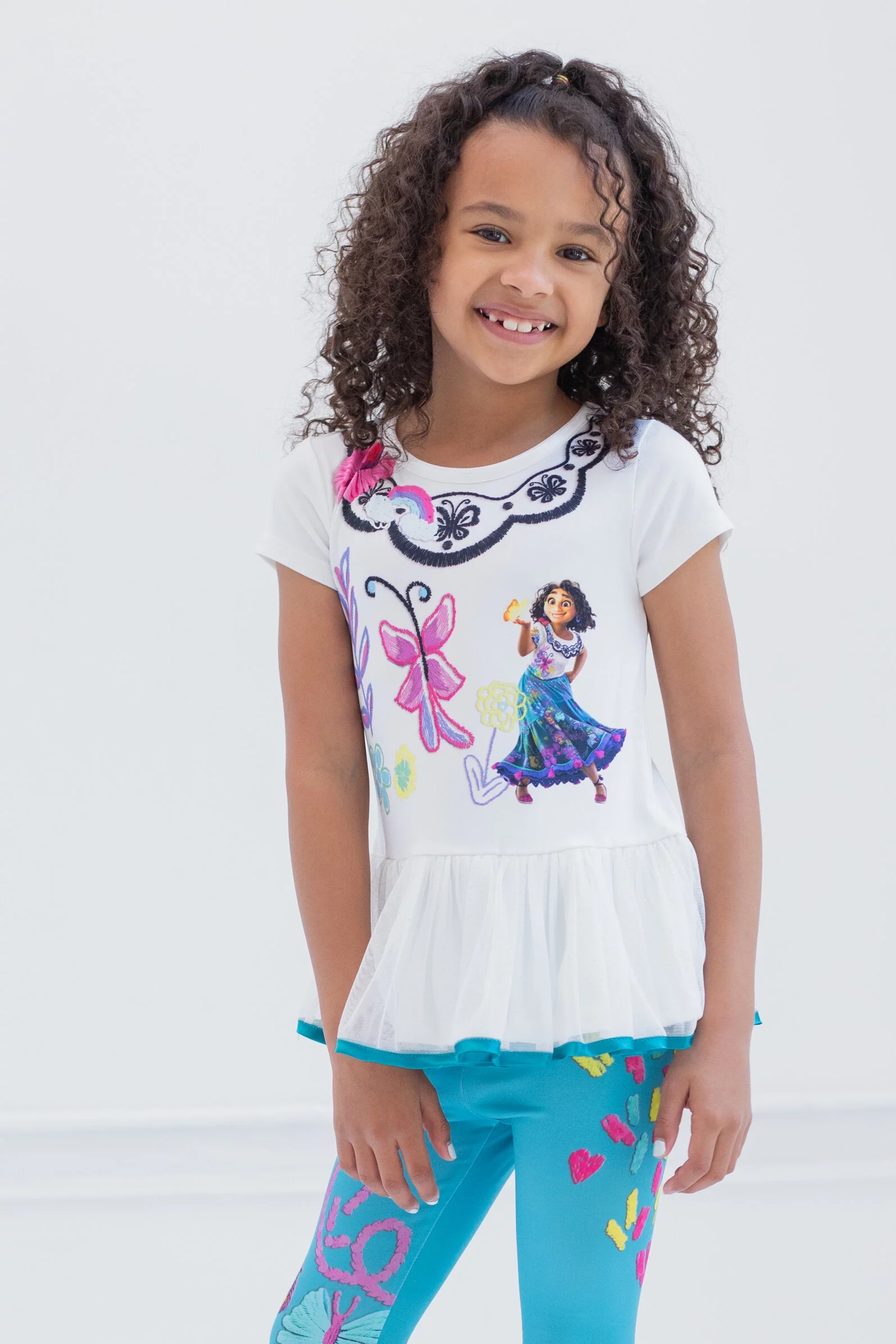 Disney Encanto Mirabel Toddler Girls T-Shirt Dress and Leggings Toddler to Big Kid