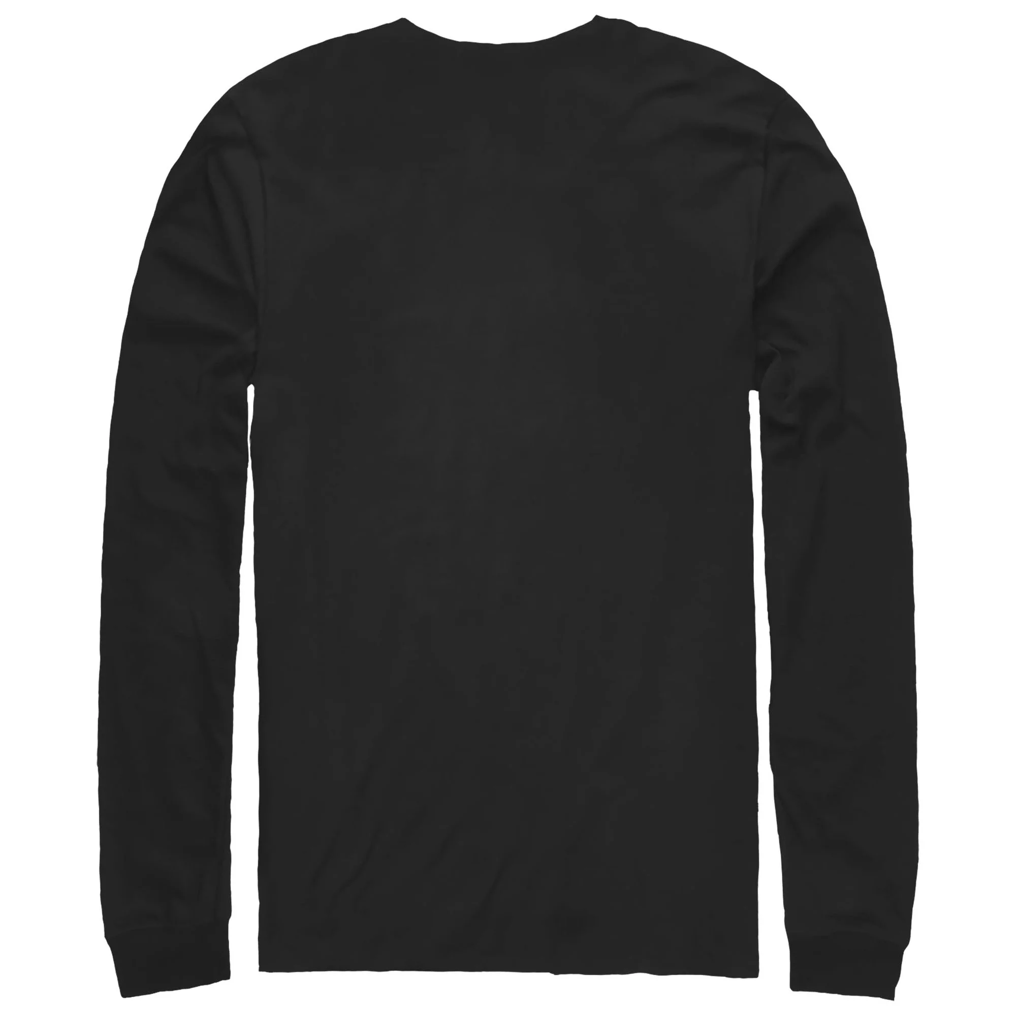 Men's Stranger Things Hawkins Middle School Cubs Logo Long Sleeve Shirt Black Large