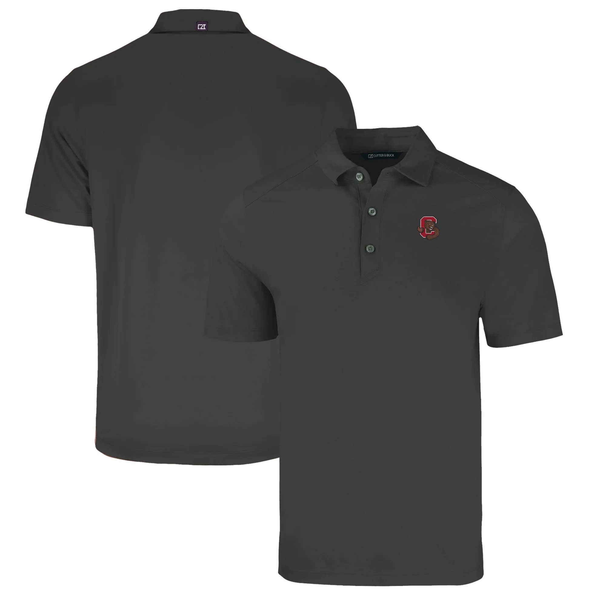 Men's Cutter & Buck Heather Black Cornell Big Red Big & Tall Forge Eco Stretch Recycled Polo